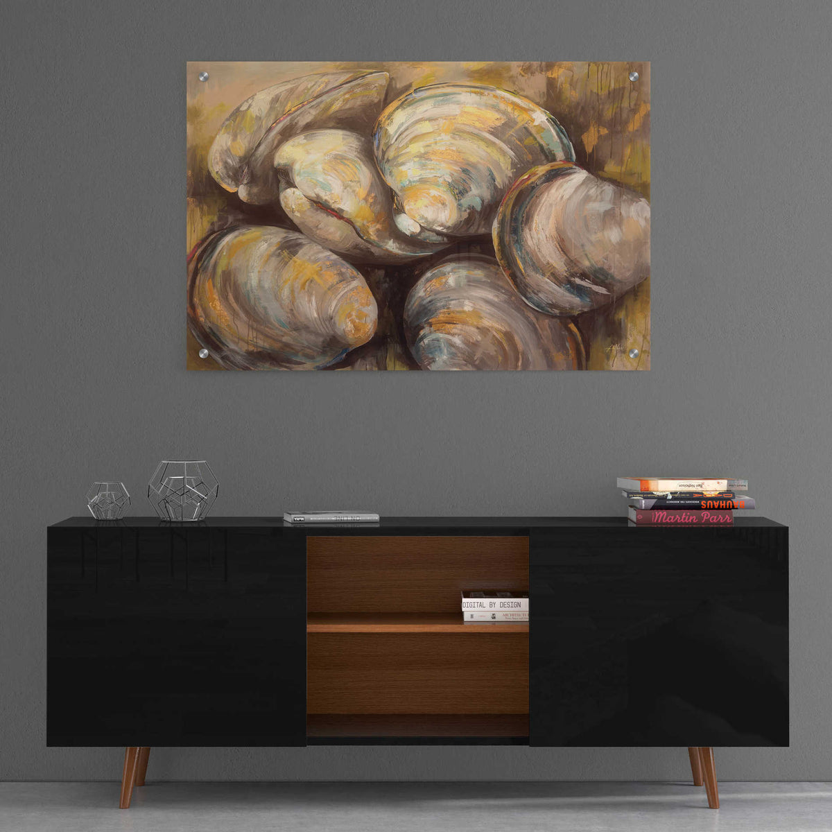 Epic Art 'The Gang of Quahogs' by Jeanette Vertentes, Acrylic Glass Wall Art,36x24