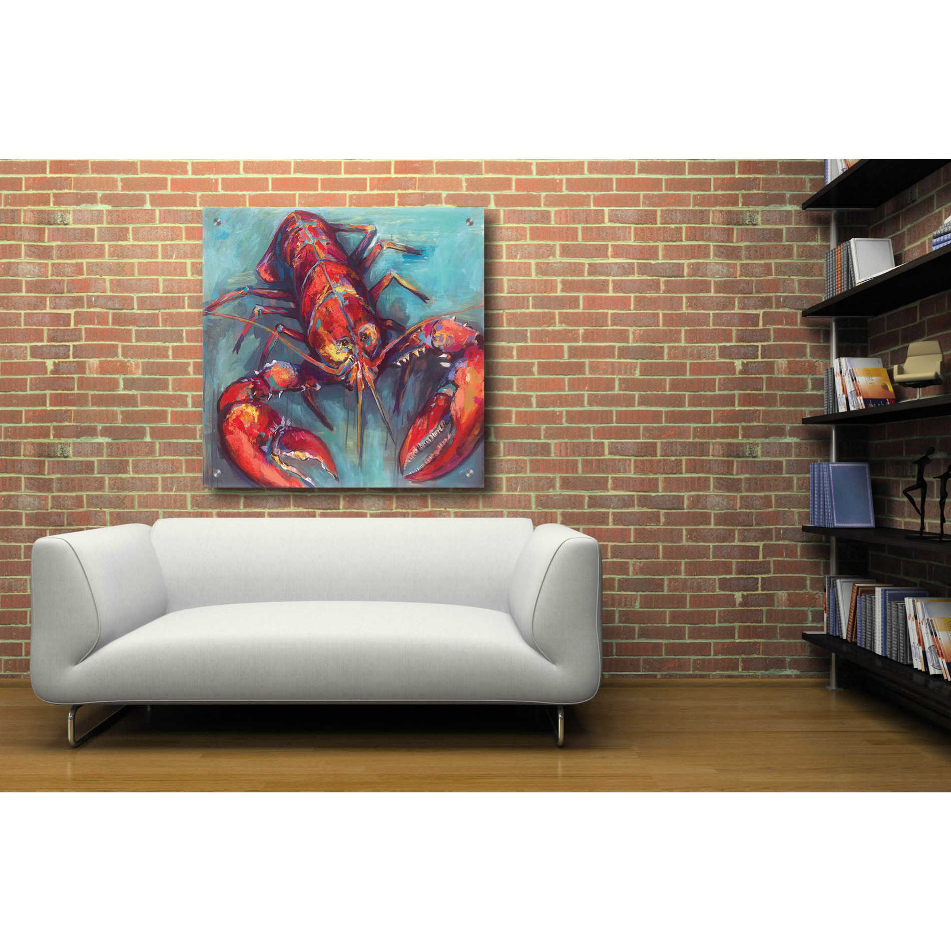 Epic Art 'Lobster' by Jeanette Vertentes, Acrylic Glass Wall Art
