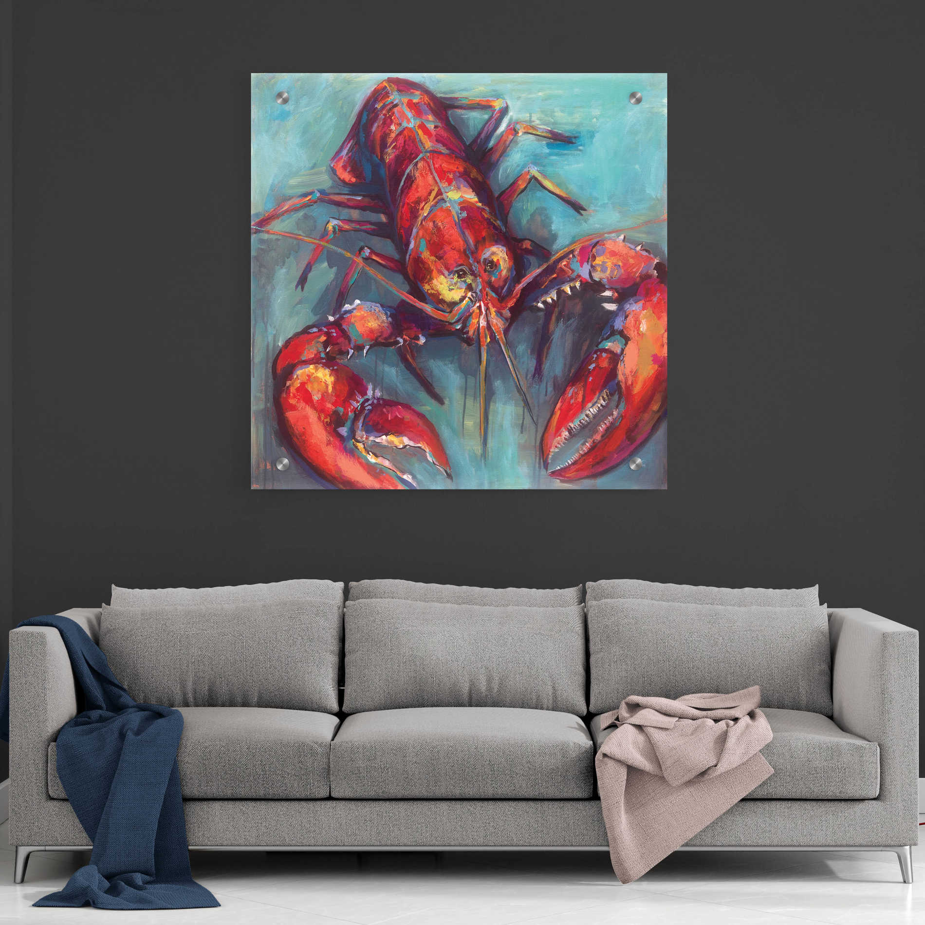 Epic Art 'Lobster' by Jeanette Vertentes, Acrylic Glass Wall Art