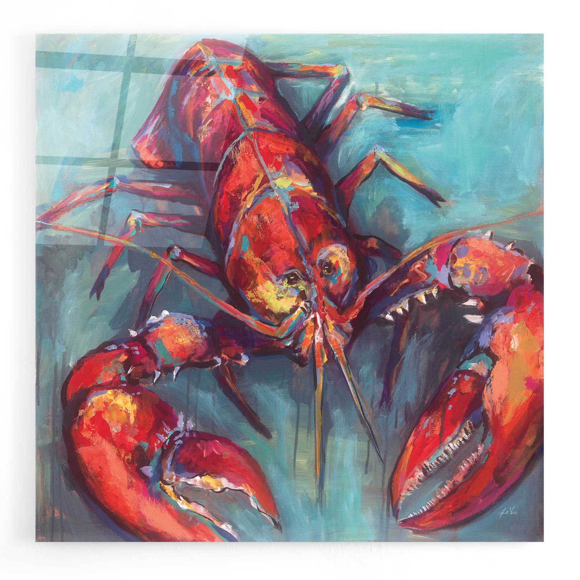 Epic Art 'Lobster' by Jeanette Vertentes, Acrylic Glass Wall Art
