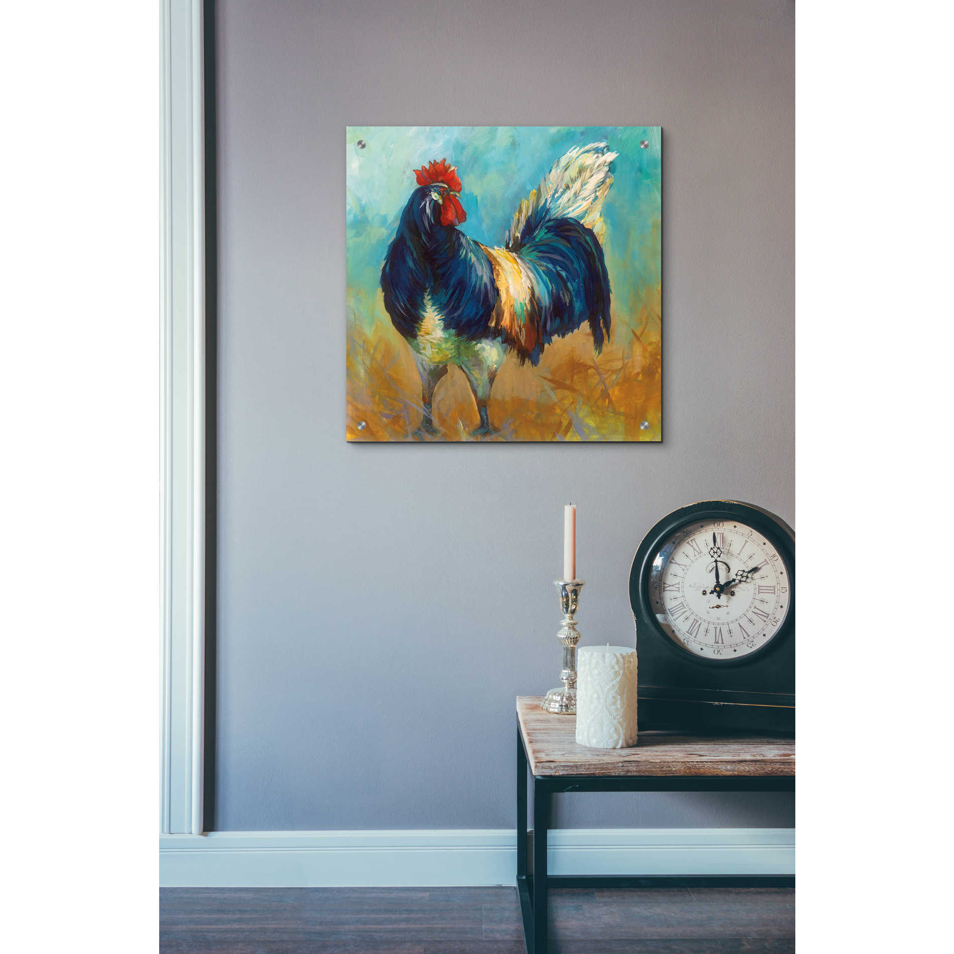 Epic Art 'Cocky' by Jeanette Vertentes, Acrylic Glass Wall Art,24x24