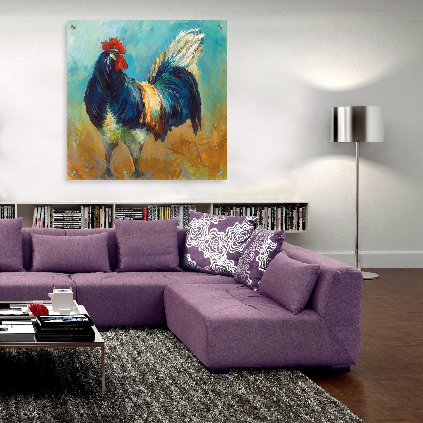 Epic Art 'Cocky' by Jeanette Vertentes, Acrylic Glass Wall Art,36x36
