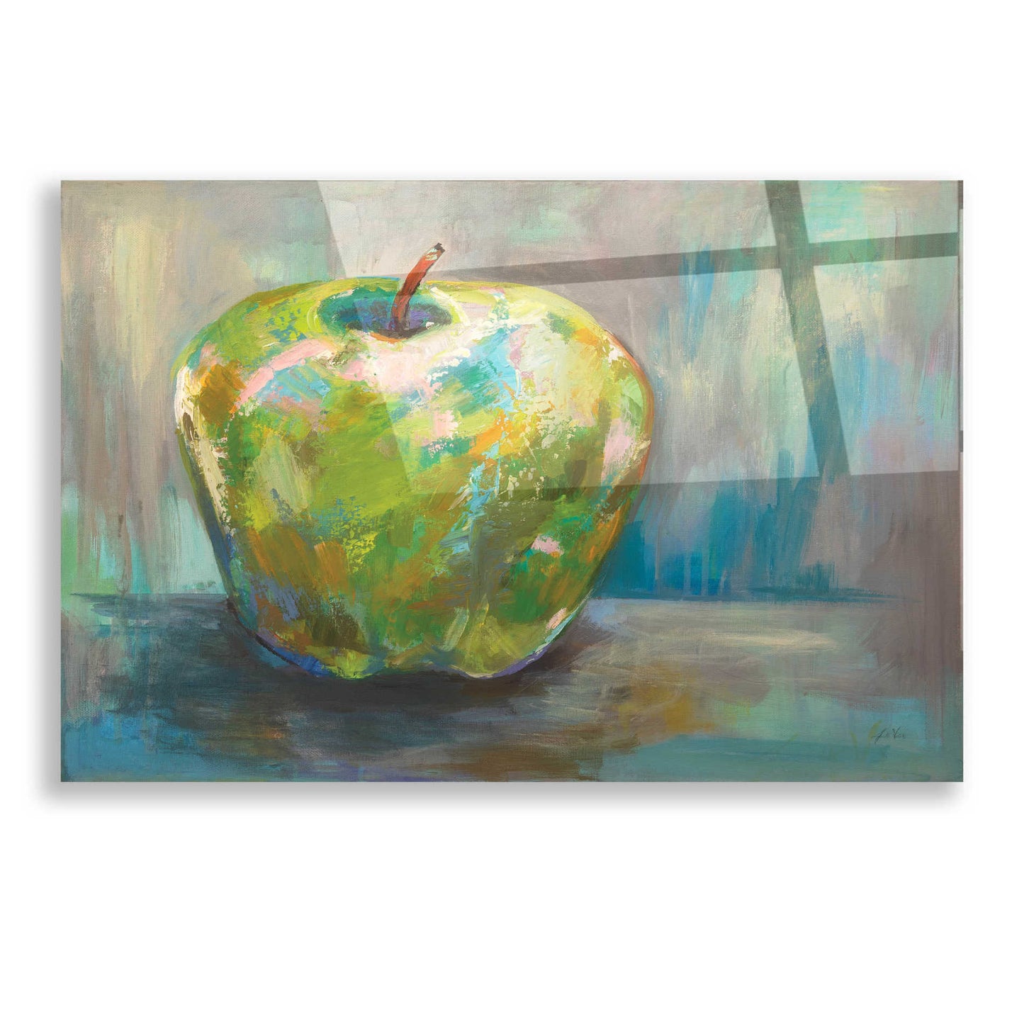 Epic Art 'Apple' by Jeanette Vertentes, Acrylic Glass Wall Art,16x12