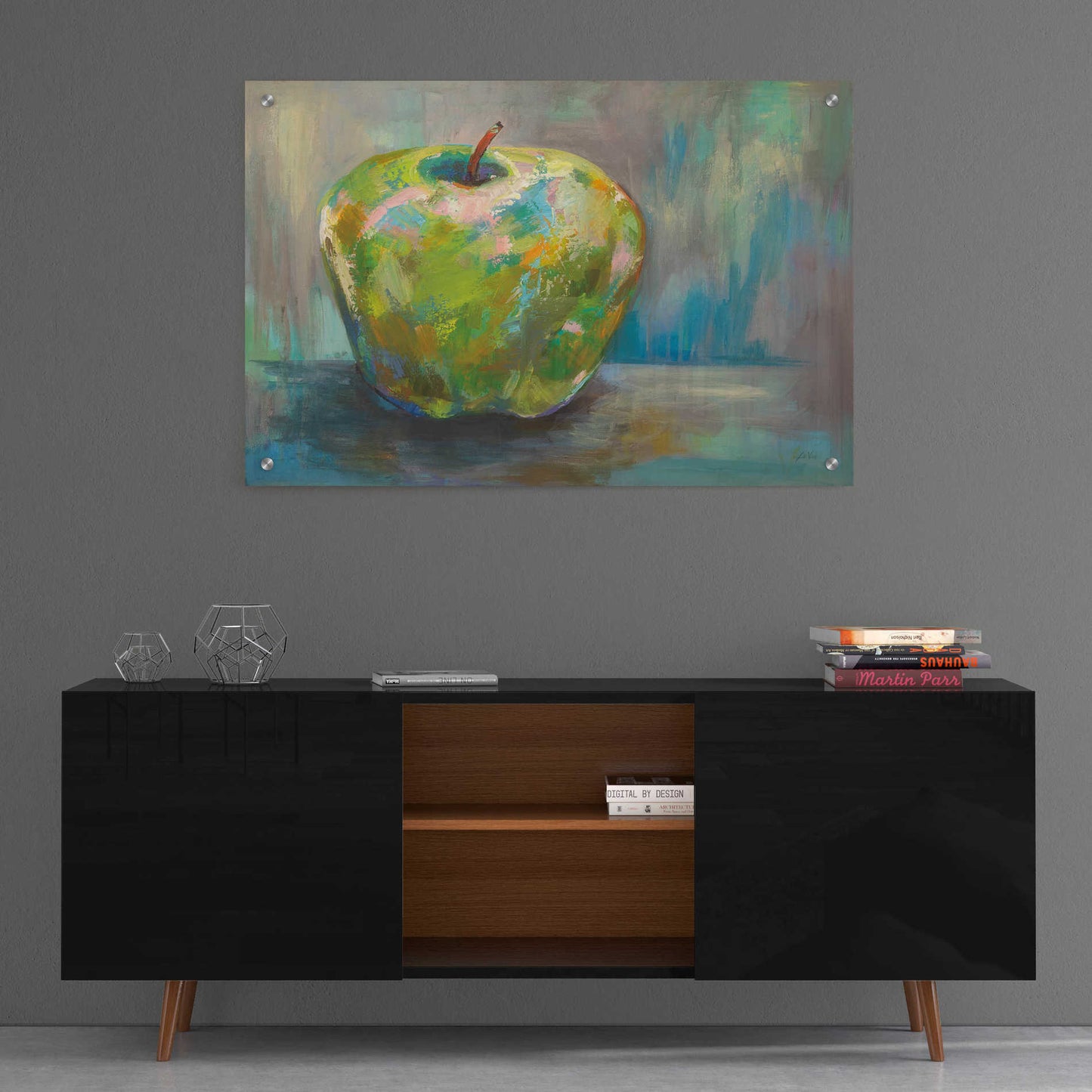 Epic Art 'Apple' by Jeanette Vertentes, Acrylic Glass Wall Art,36x24