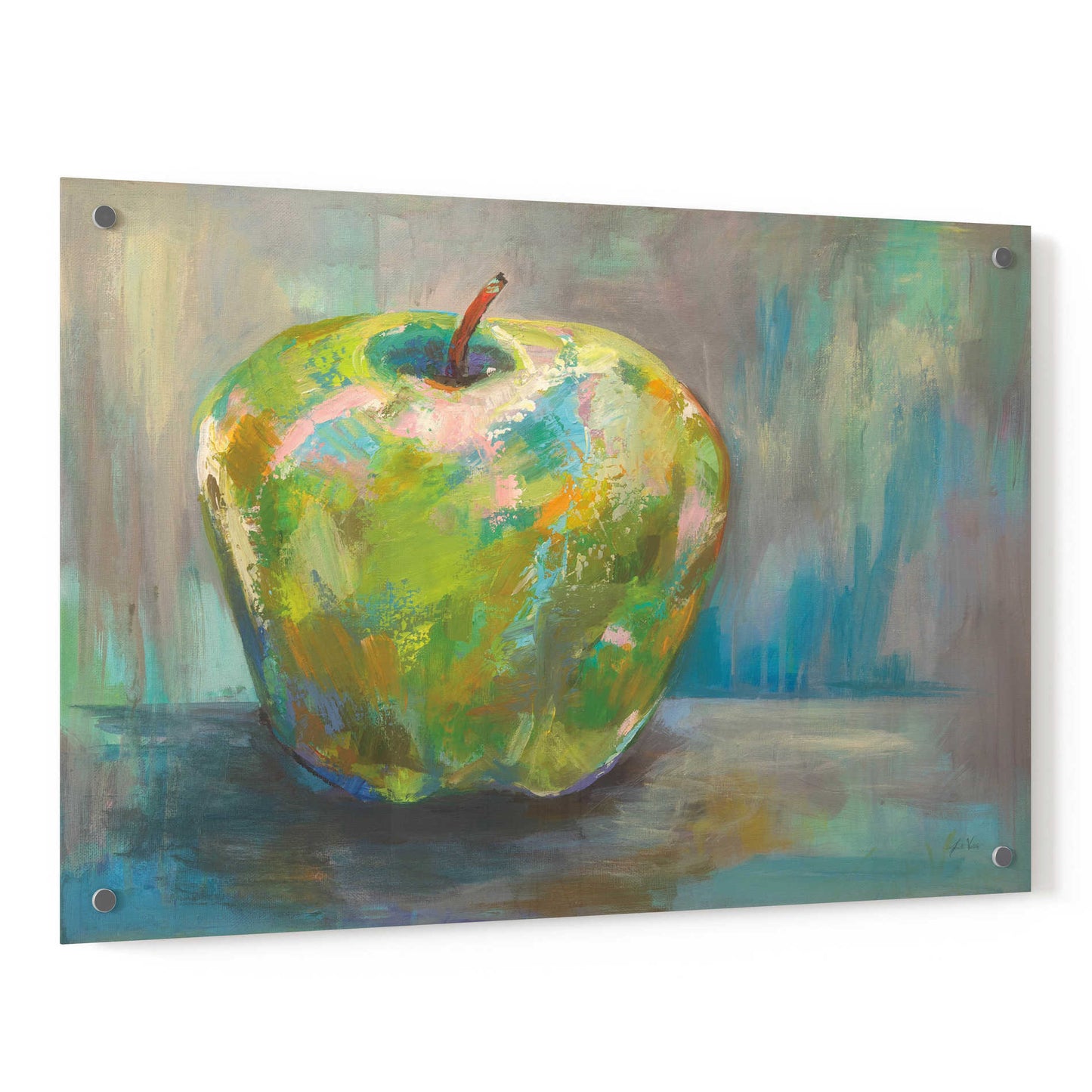 Epic Art 'Apple' by Jeanette Vertentes, Acrylic Glass Wall Art,36x24
