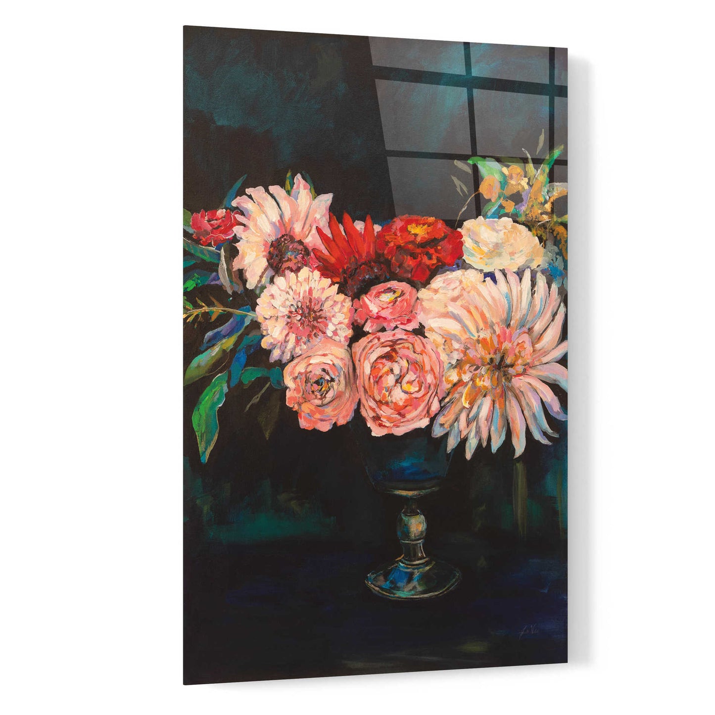 Epic Art 'Newport Bouquet' by Jeanette Vertentes, Acrylic Glass Wall Art,16x24