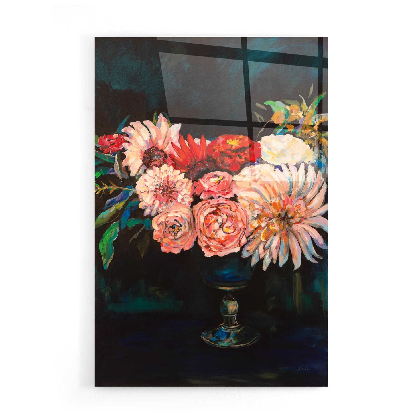 Epic Art 'Newport Bouquet' by Jeanette Vertentes, Acrylic Glass Wall Art,16x24