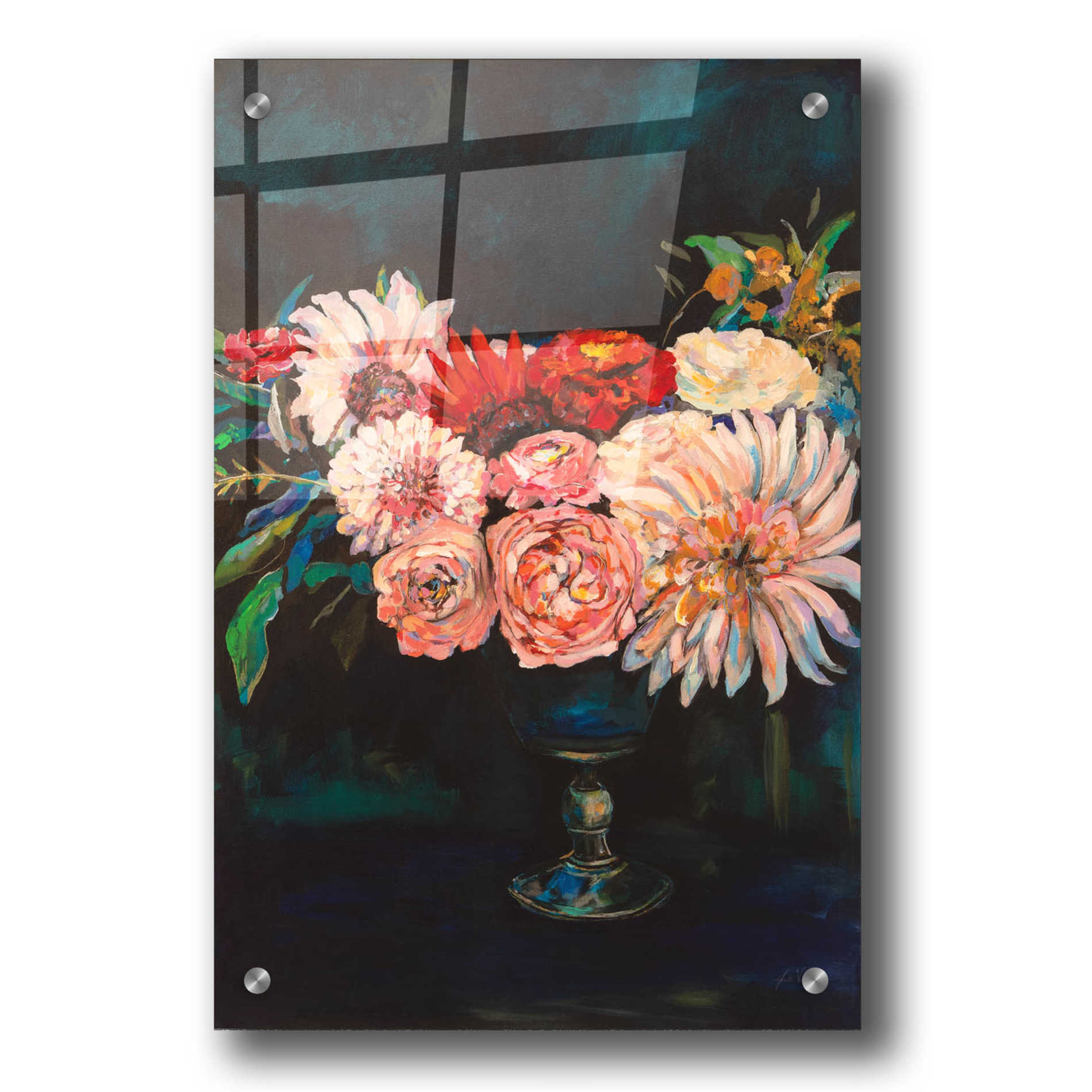 Epic Art 'Newport Bouquet' by Jeanette Vertentes, Acrylic Glass Wall Art,24x36