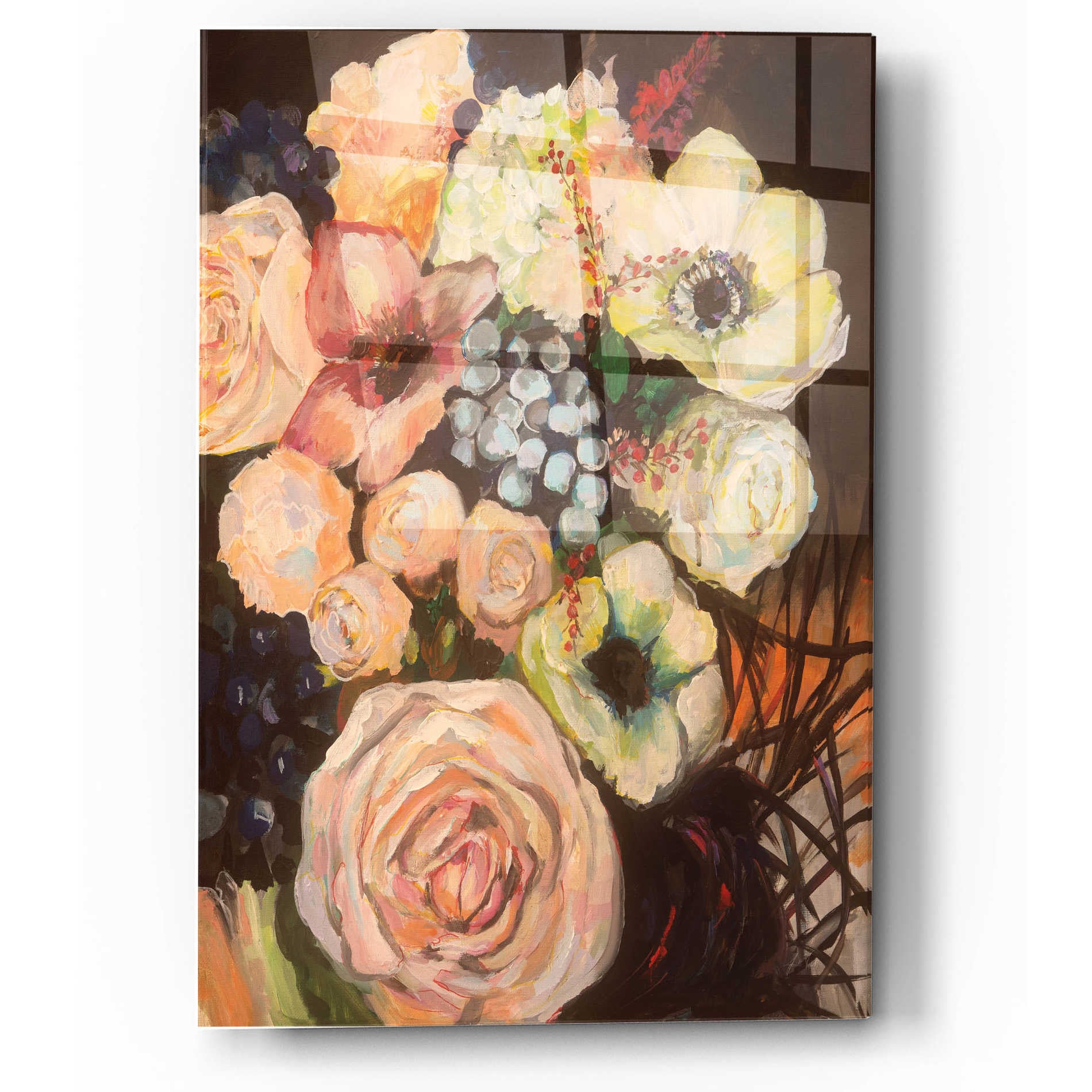 Epic Art 'Wedding Bouquet' by Jeanette Vertentes, Acrylic Glass Wall Art,12x16