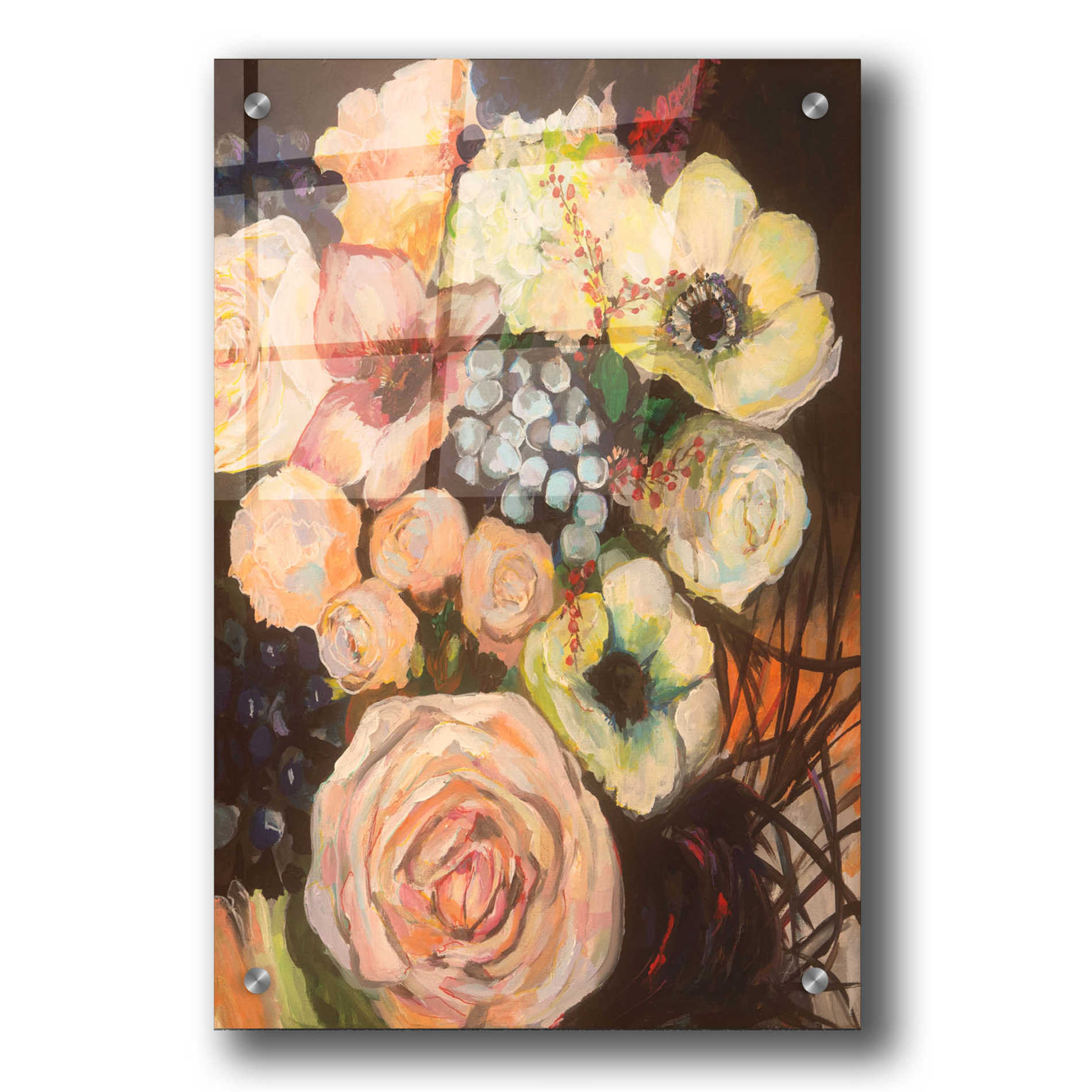 Epic Art 'Wedding Bouquet' by Jeanette Vertentes, Acrylic Glass Wall Art,24x36
