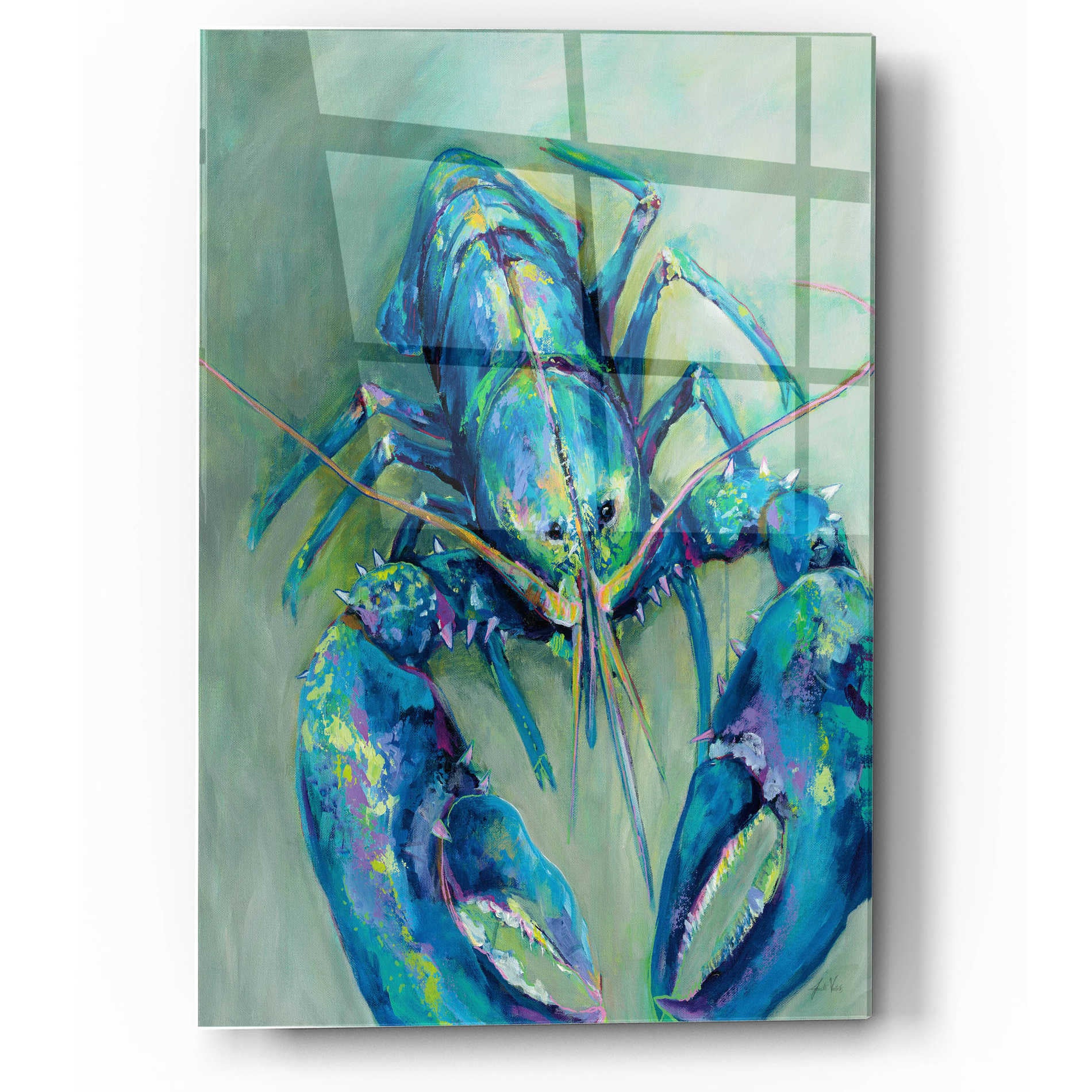 Epic Art 'Blue' by Jeanette Vertentes, Acrylic Glass Wall Art