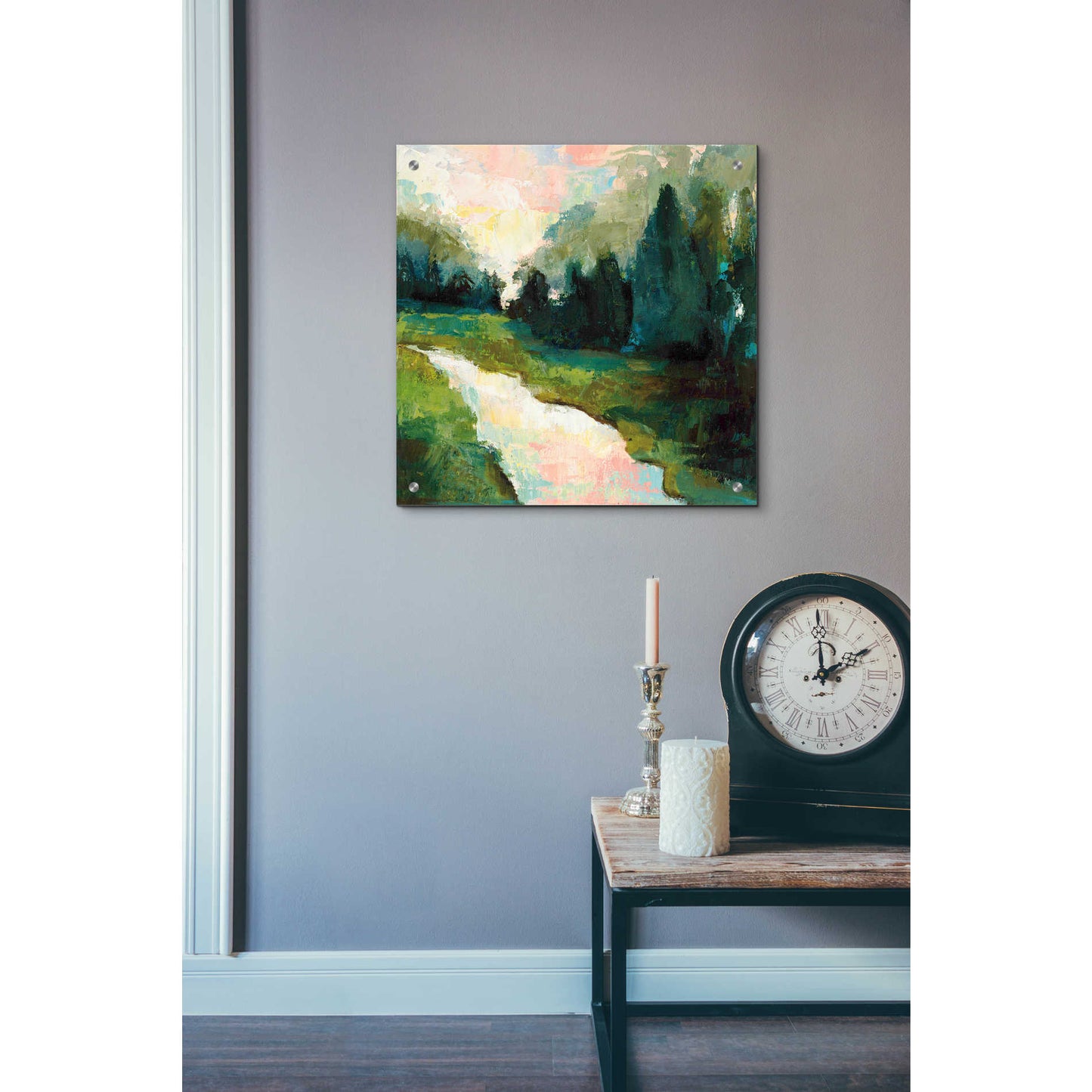 Epic Art 'River Walk' by Jeanette Vertentes, Acrylic Glass Wall Art,24x24