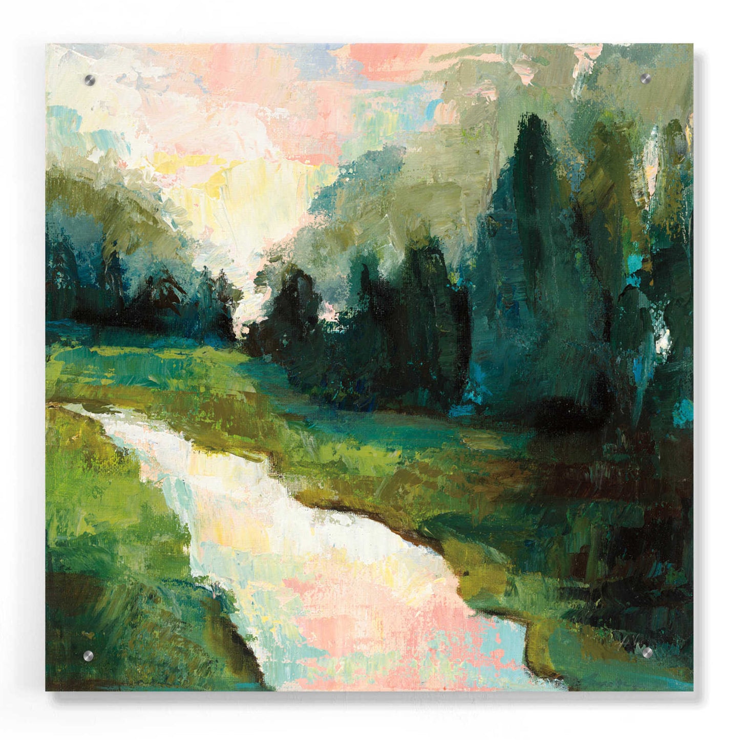 Epic Art 'River Walk' by Jeanette Vertentes, Acrylic Glass Wall Art,24x24