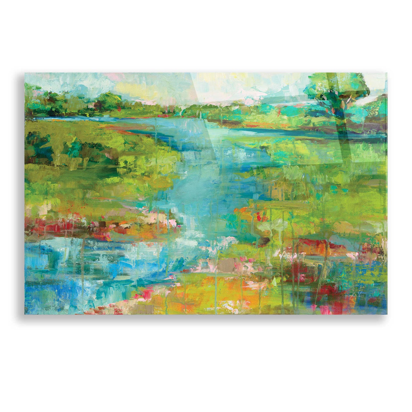 Epic Art 'Spring Marsh' by Jeanette Vertentes, Acrylic Glass Wall Art,24x16