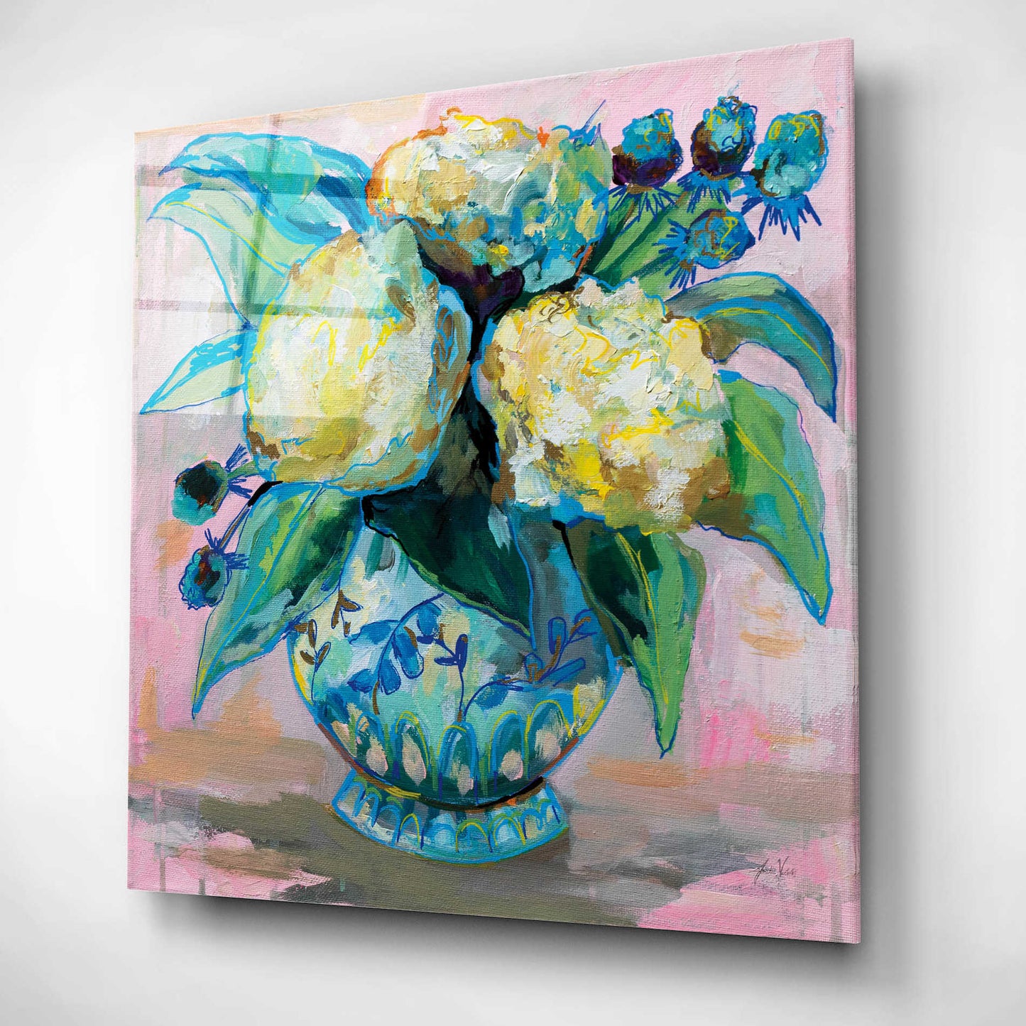 Epic Art 'Ginger Jar I' by Jeanette Vertentes, Acrylic Glass Wall Art,12x12