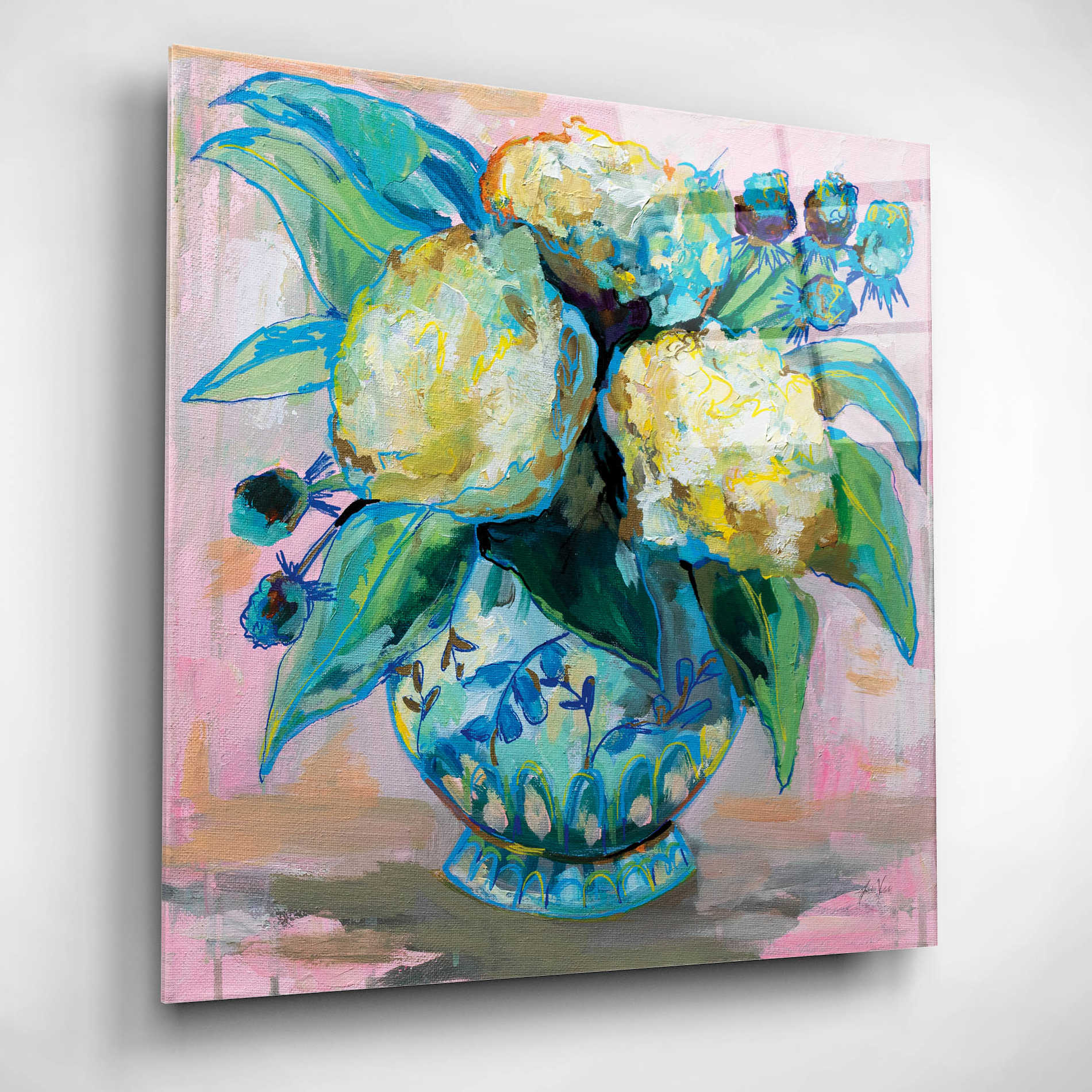 Epic Art 'Ginger Jar I' by Jeanette Vertentes, Acrylic Glass Wall Art,12x12