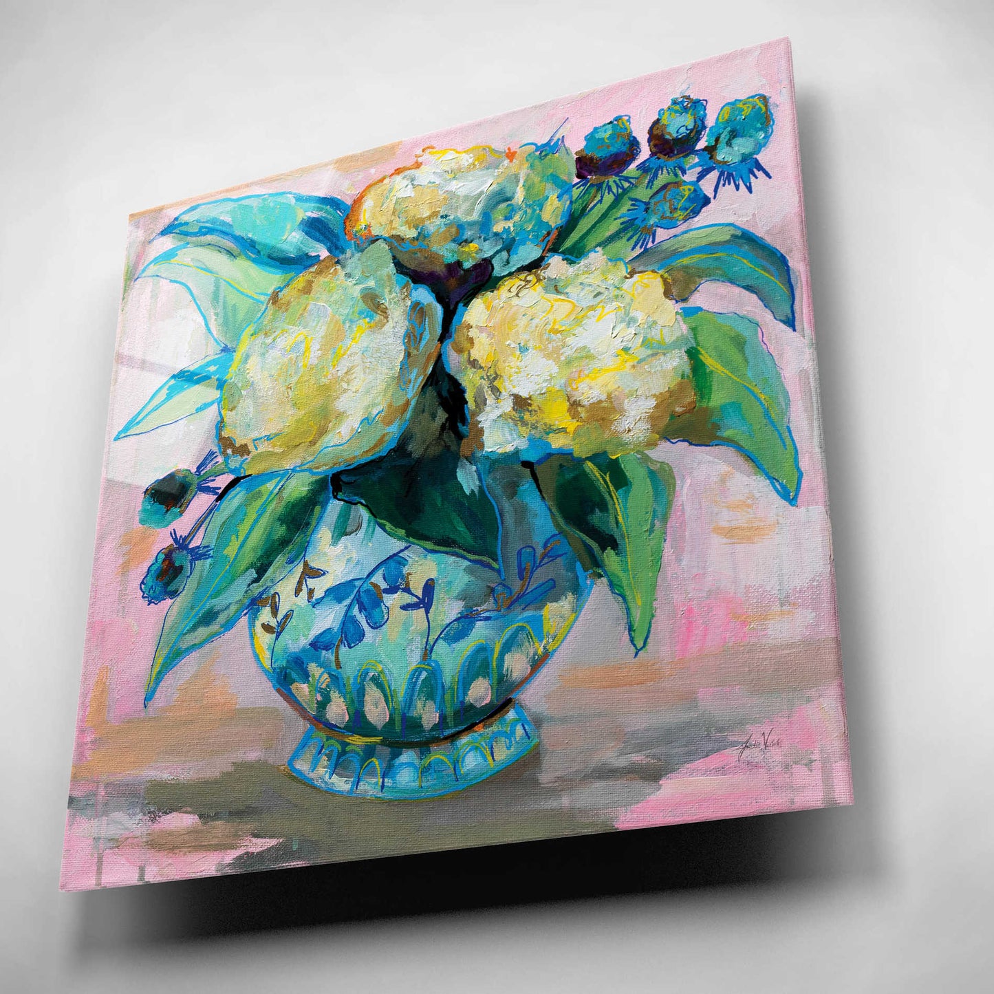 Epic Art 'Ginger Jar I' by Jeanette Vertentes, Acrylic Glass Wall Art,12x12