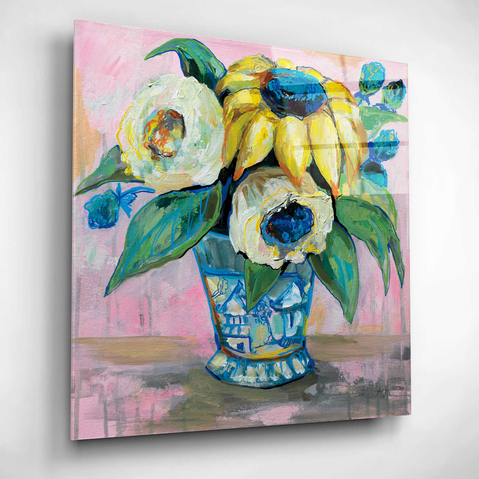 Epic Art 'Ginger Jar II' by Jeanette Vertentes, Acrylic Glass Wall Art,12x12