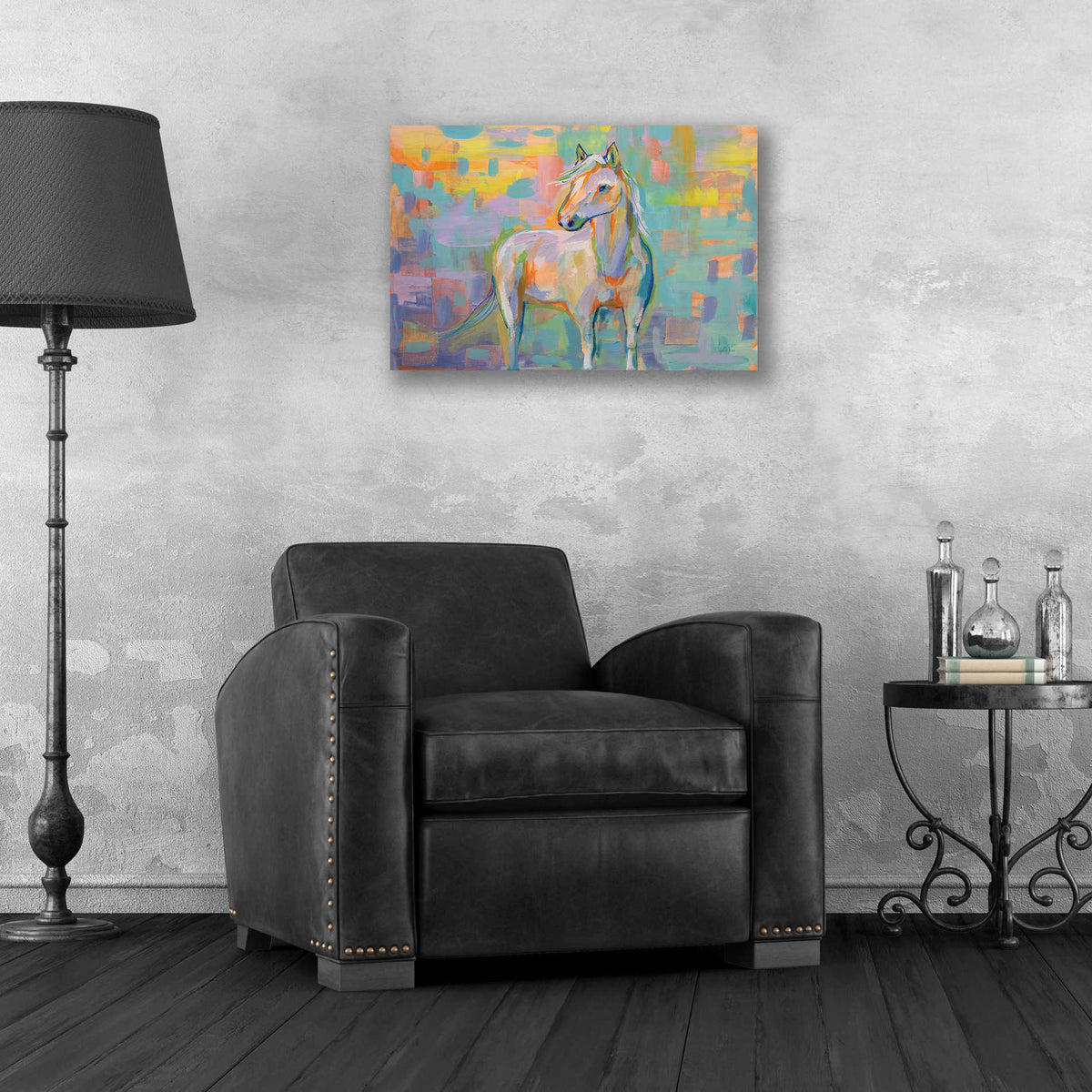Epic Art 'Snow' by Jeanette Vertentes, Acrylic Glass Wall Art,24x16