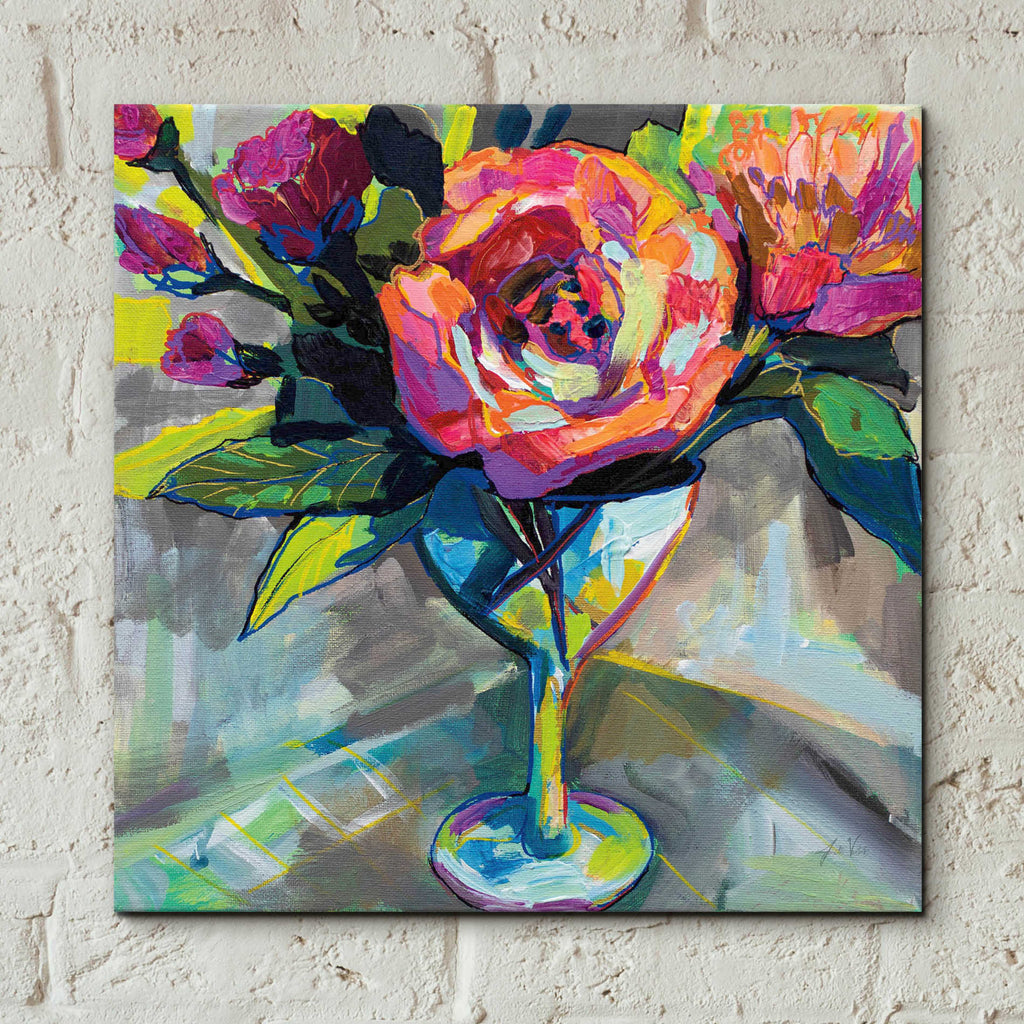 Epic Art 'Summer Cocktail' by Jeanette Vertentes, Acrylic Glass Wall Art,12x12