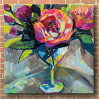 Epic Art 'Summer Cocktail' by Jeanette Vertentes, Acrylic Glass Wall Art,36x36