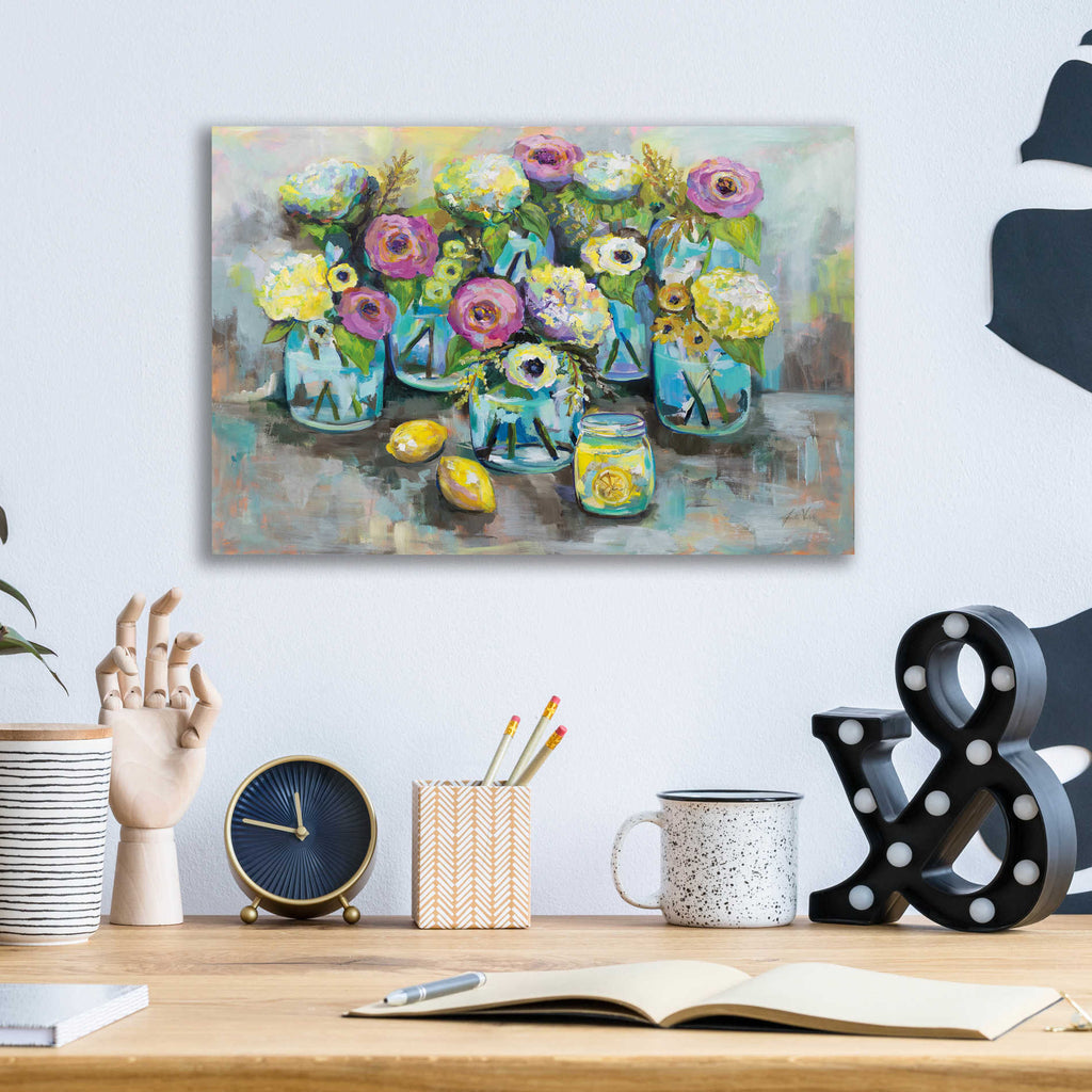 Epic Art 'When Life Gives You Lemons' by Jeanette Vertentes, Acrylic Glass Wall Art,16x12