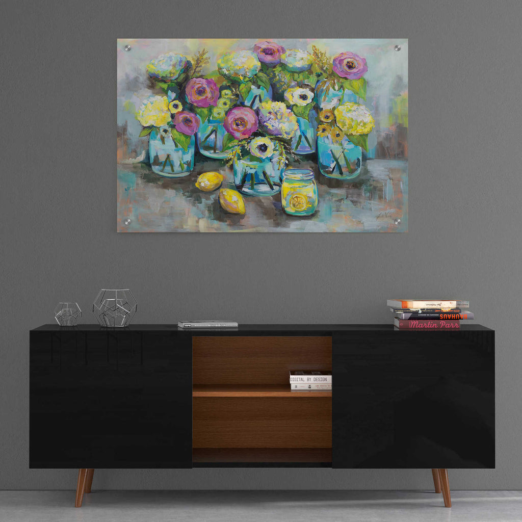 Epic Art 'When Life Gives You Lemons' by Jeanette Vertentes, Acrylic Glass Wall Art,36x24