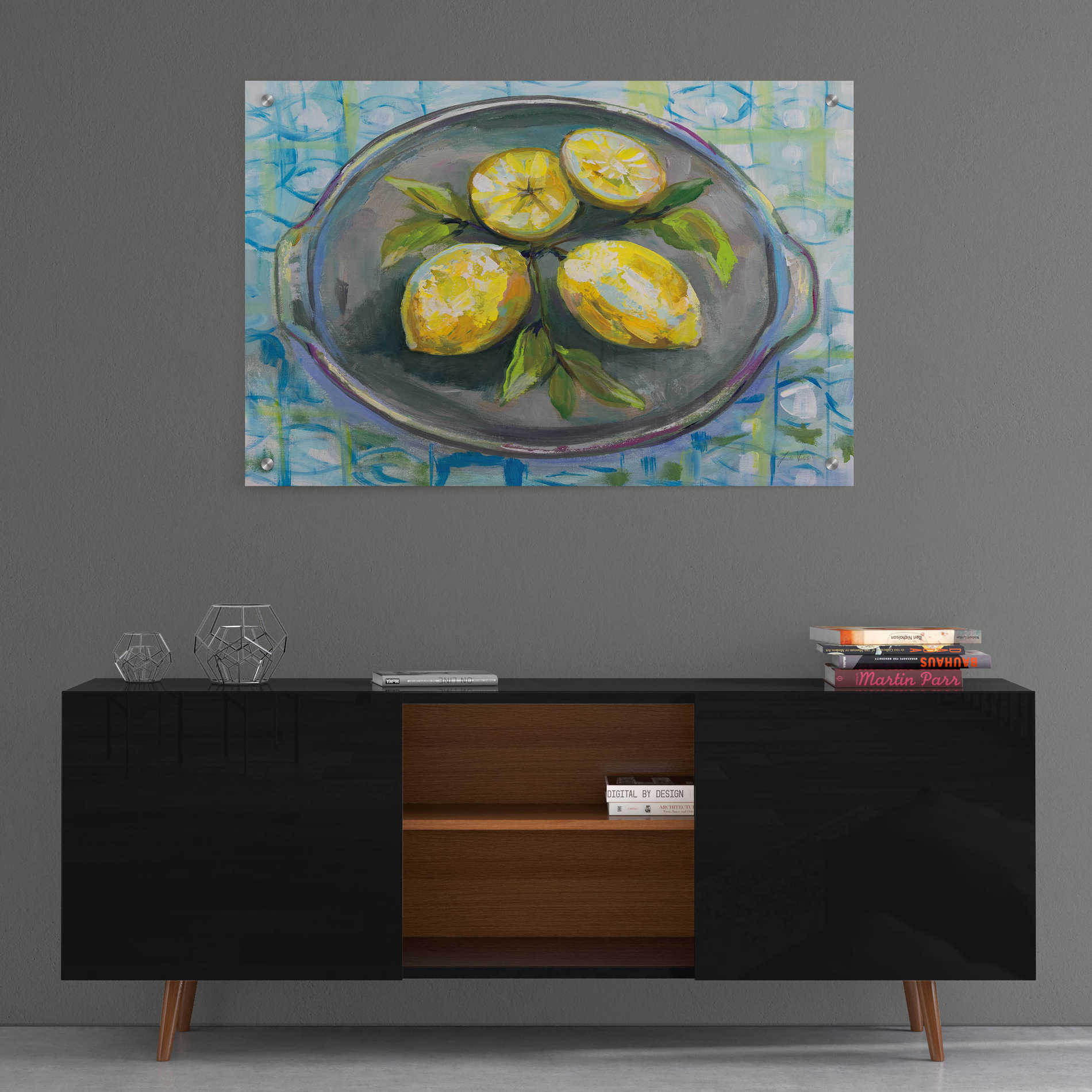 Epic Art 'Lemons' by Jeanette Vertentes, Acrylic Glass Wall Art,36x24