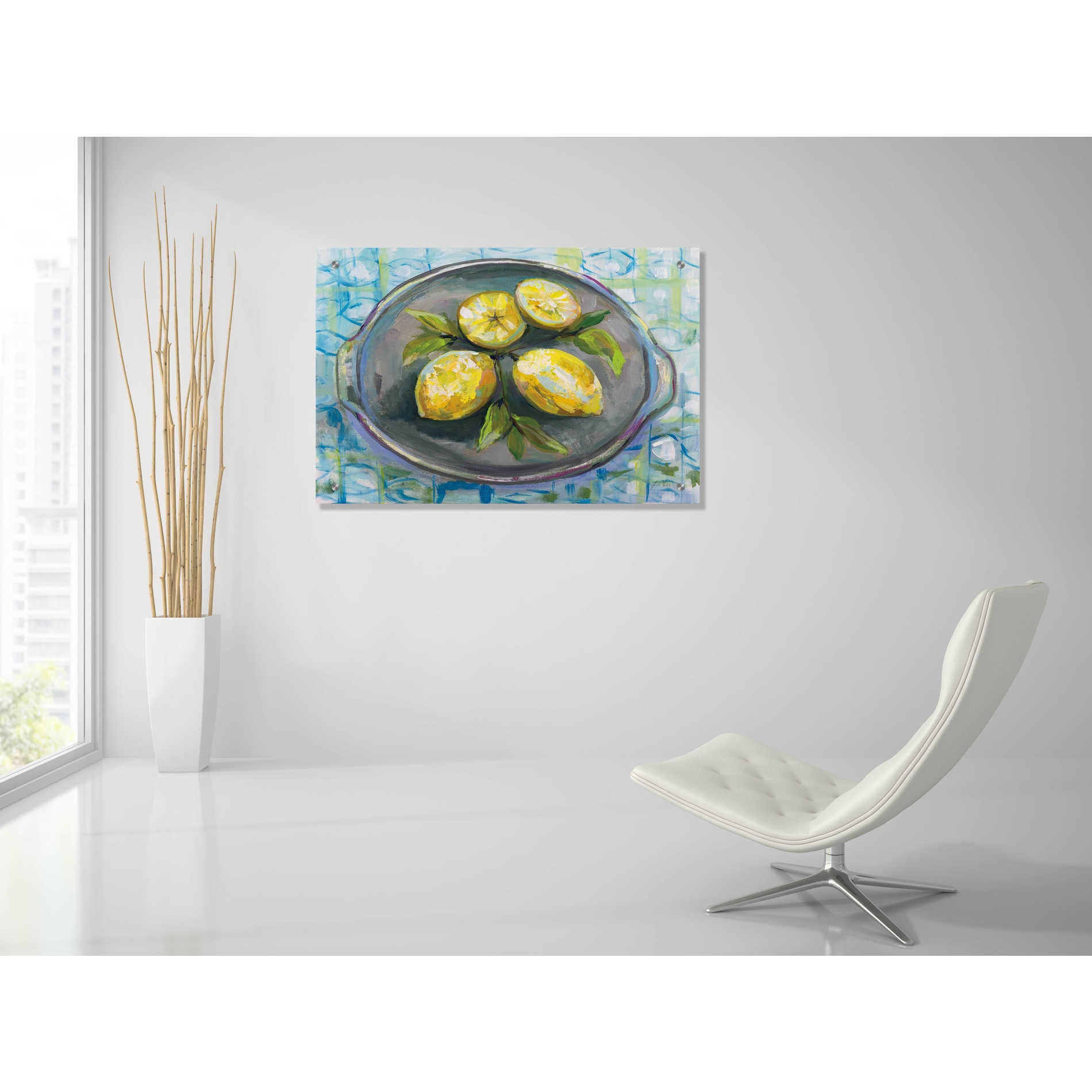 Epic Art 'Lemons' by Jeanette Vertentes, Acrylic Glass Wall Art,36x24