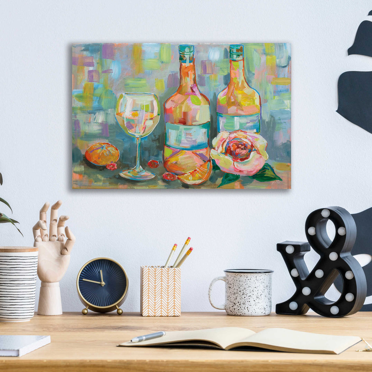 Epic Art 'Blush' by Jeanette Vertentes, Acrylic Glass Wall Art,16x12