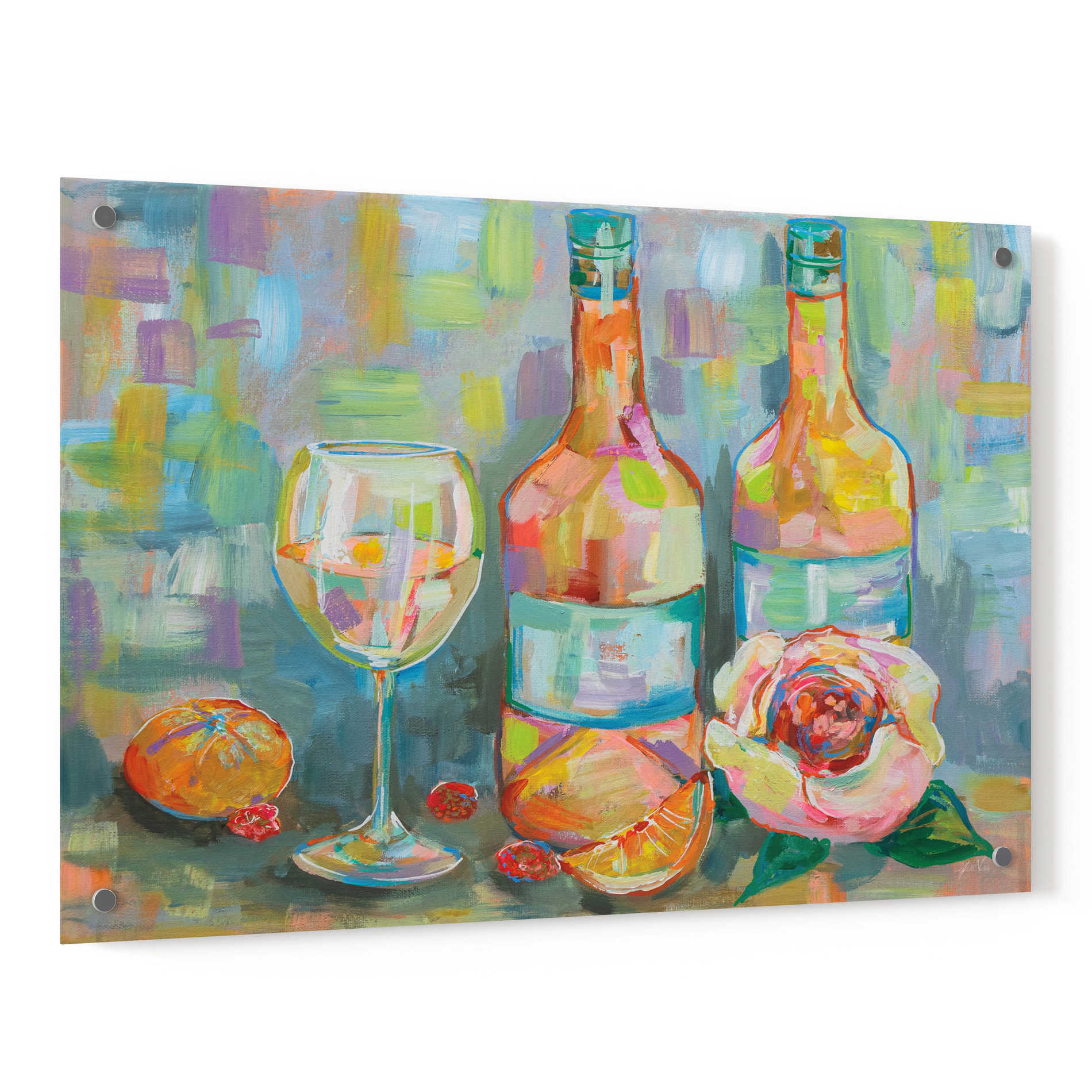 Epic Art 'Blush' by Jeanette Vertentes, Acrylic Glass Wall Art,36x24