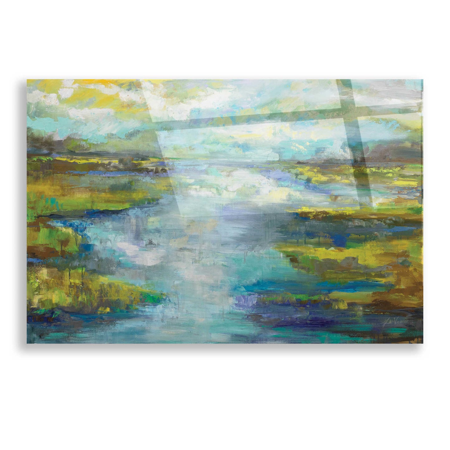 Epic Art 'Quietude' by Jeanette Vertentes, Acrylic Glass Wall Art,16x12