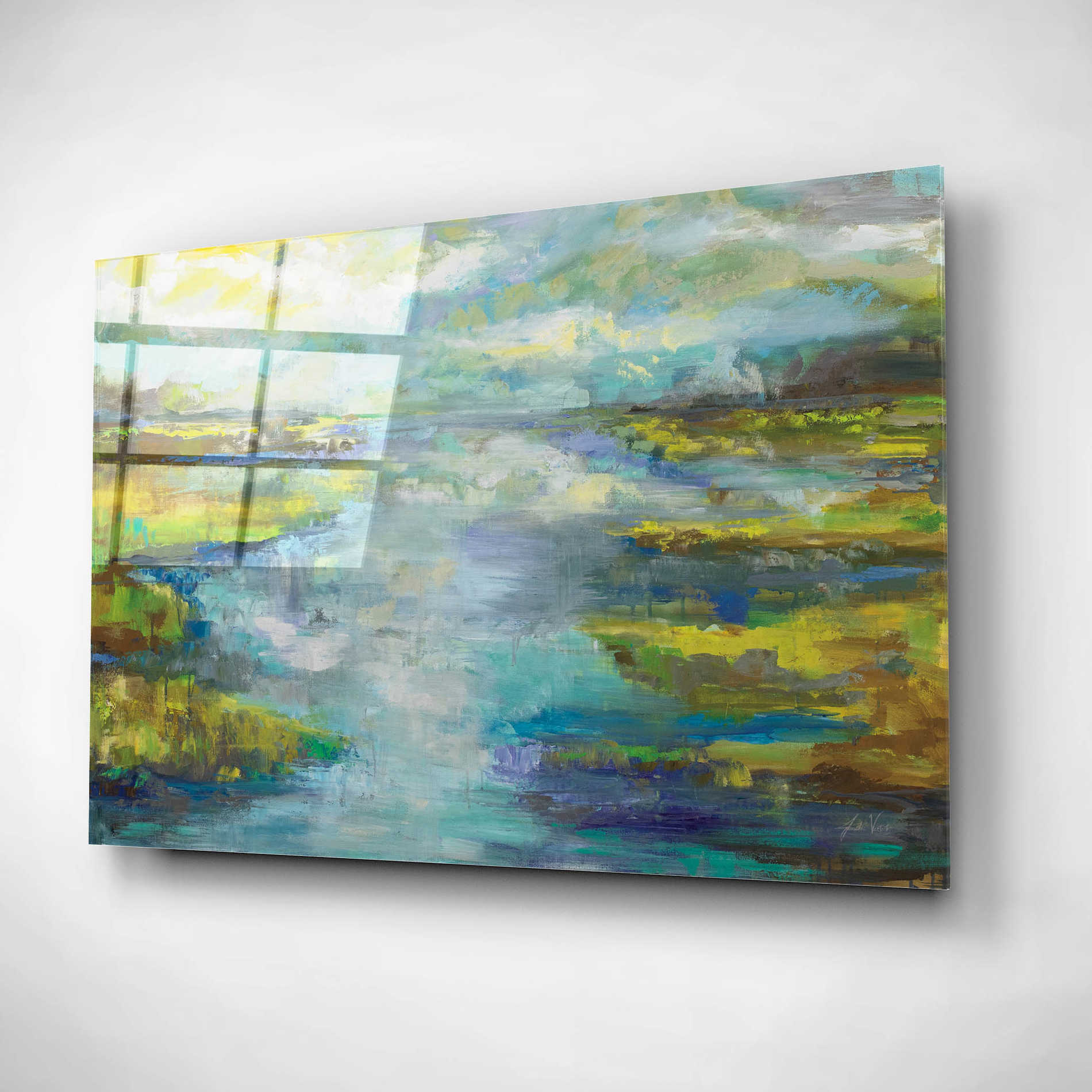 Epic Art 'Quietude' by Jeanette Vertentes, Acrylic Glass Wall Art,24x16