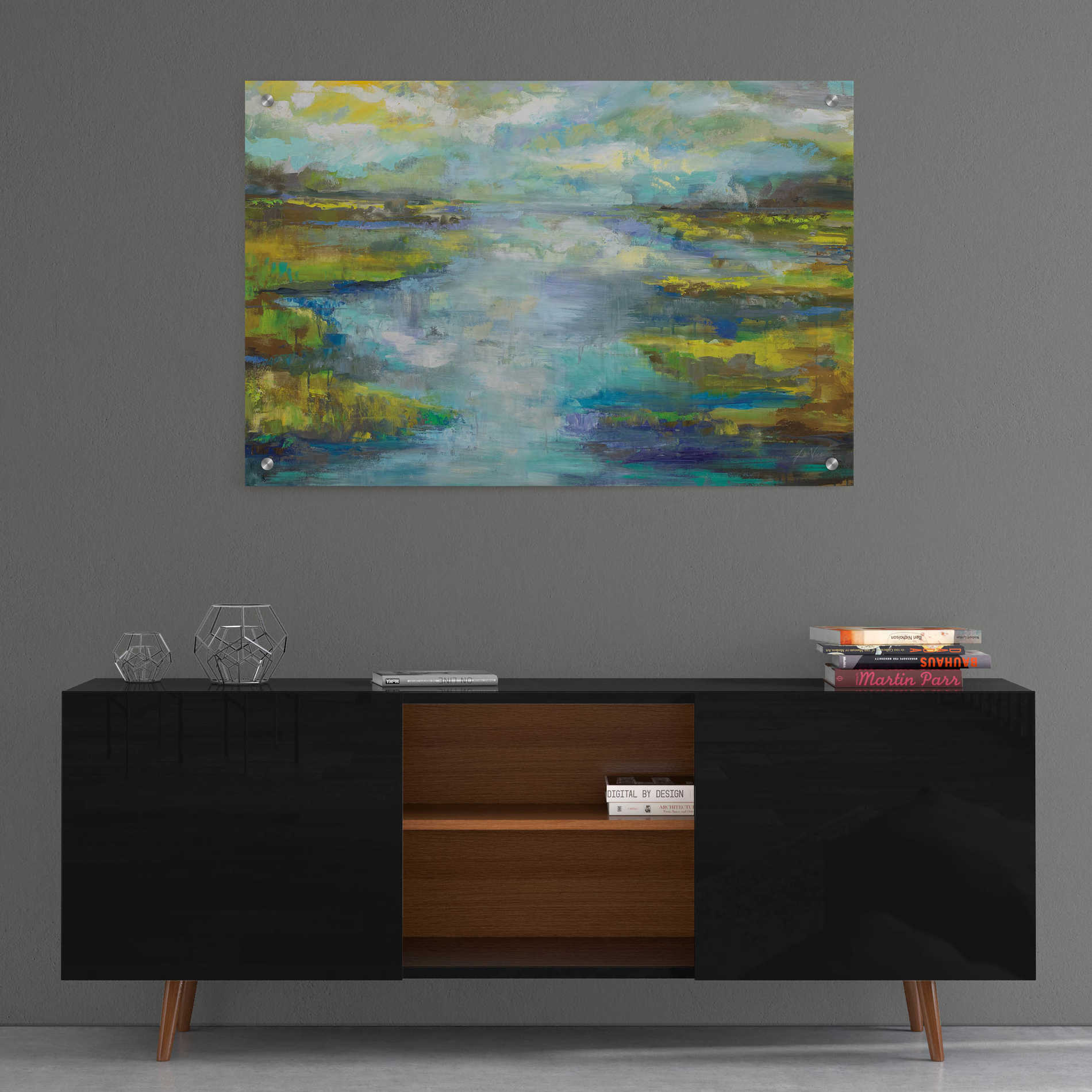 Epic Art 'Quietude' by Jeanette Vertentes, Acrylic Glass Wall Art,36x24