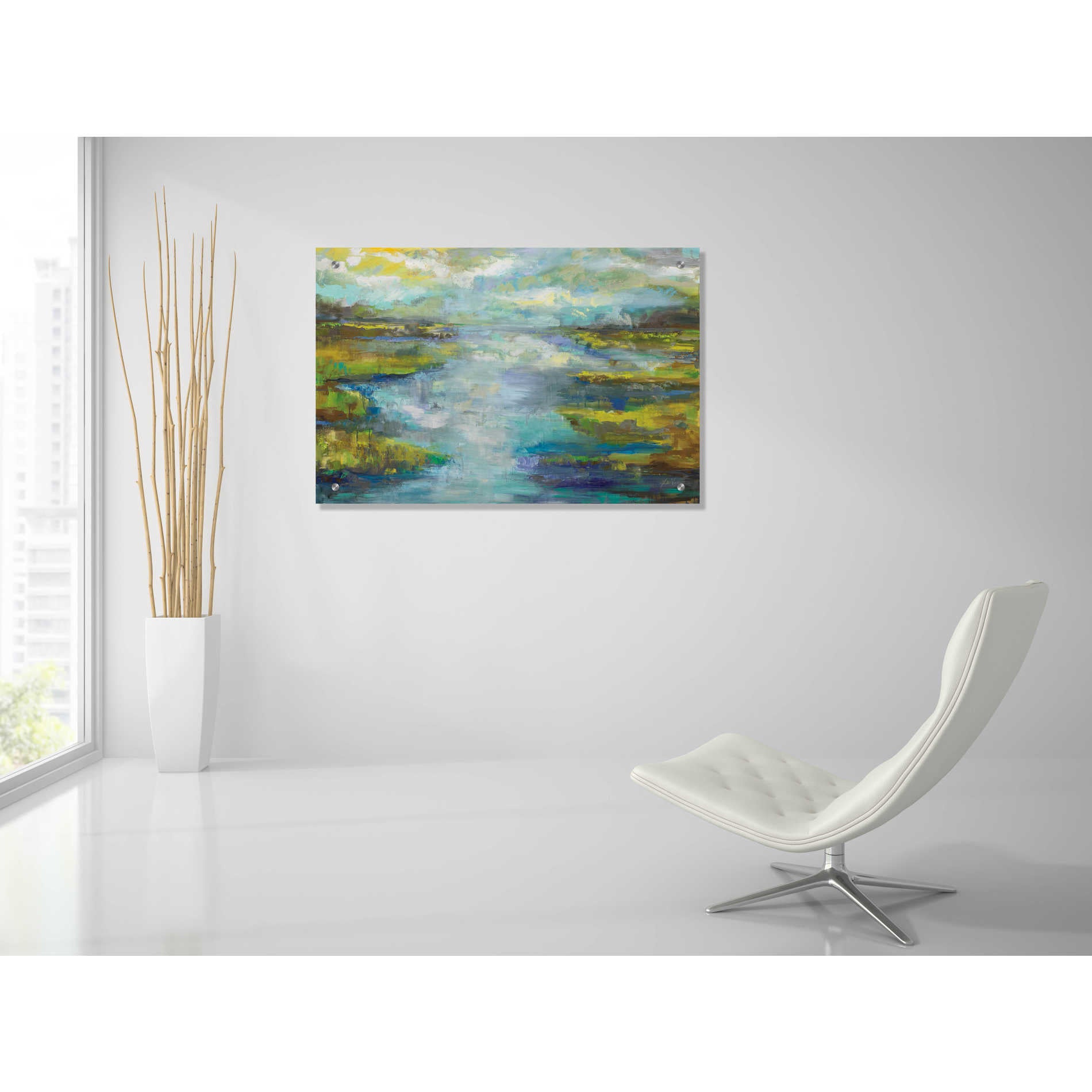 Epic Art 'Quietude' by Jeanette Vertentes, Acrylic Glass Wall Art,36x24