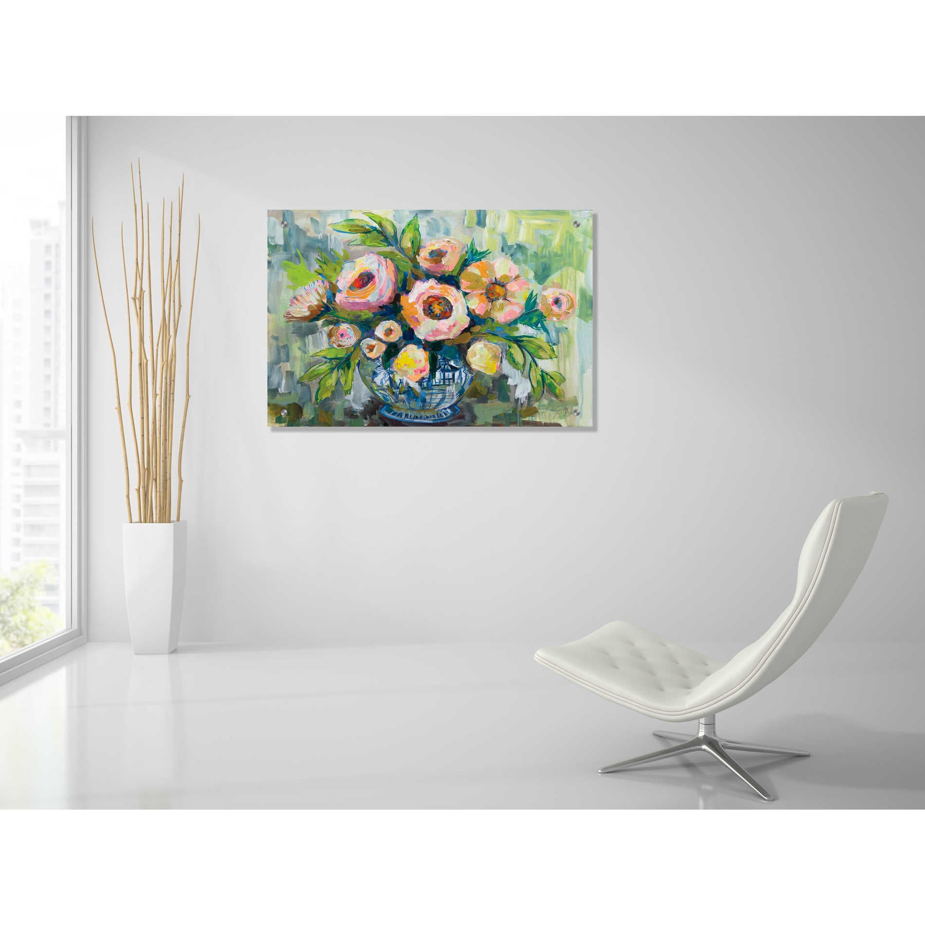Epic Art 'Midsummer' by Jeanette Vertentes, Acrylic Glass Wall Art,36x24