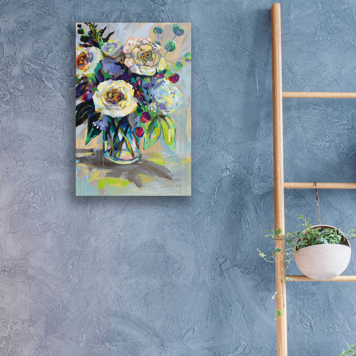 Epic Art 'Content' by Jeanette Vertentes, Acrylic Glass Wall Art,16x24