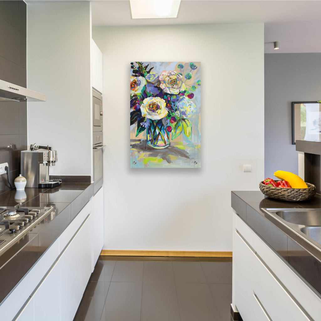 Epic Art 'Content' by Jeanette Vertentes, Acrylic Glass Wall Art,24x36