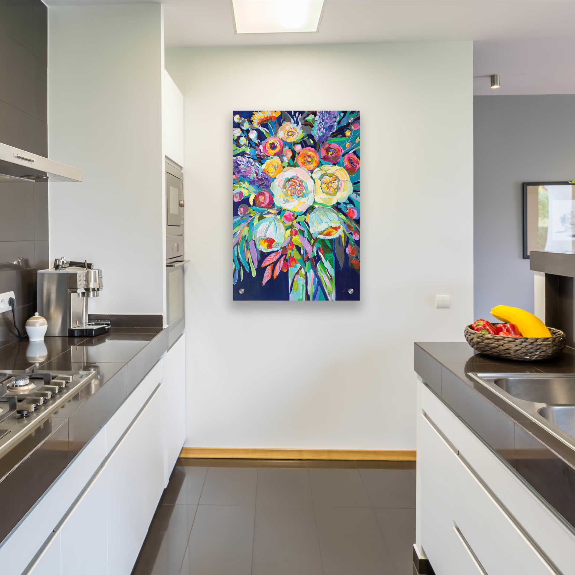 Epic Art 'Lilys Bouquet' by Jeanette Vertentes, Acrylic Glass Wall Art,24x36