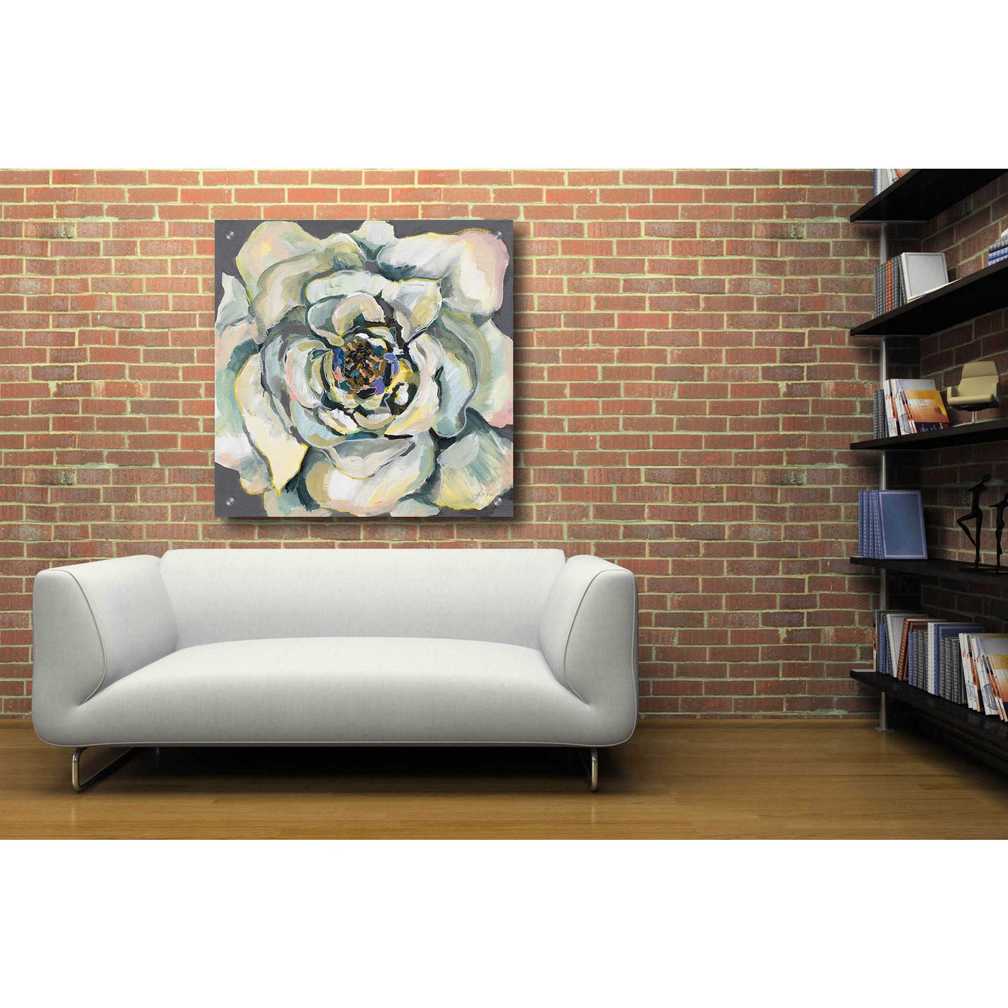 Epic Art 'Bloom I' by Jeanette Vertentes, Acrylic Glass Wall Art,36x36