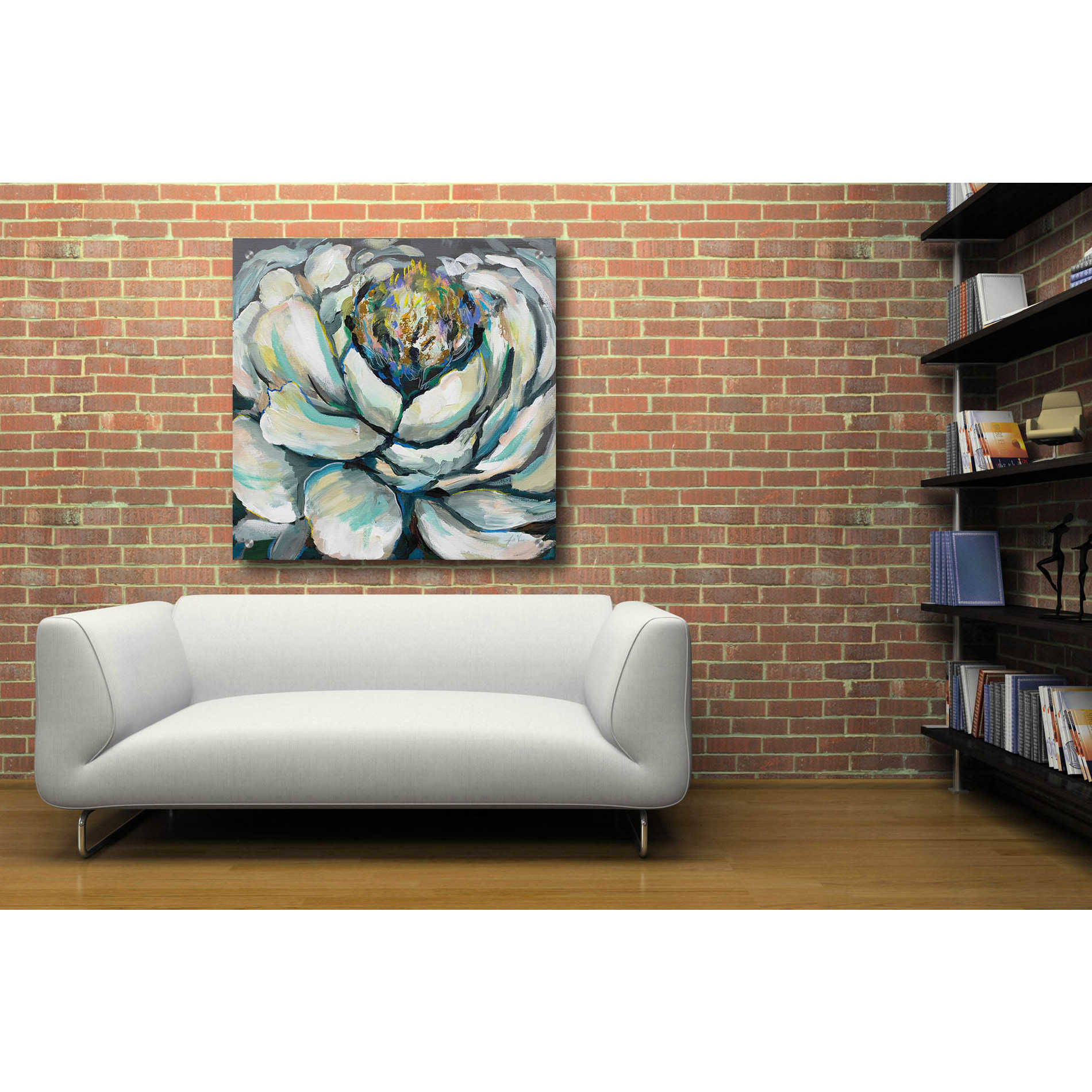 Epic Art 'Bloom II' by Jeanette Vertentes, Acrylic Glass Wall Art,36x36