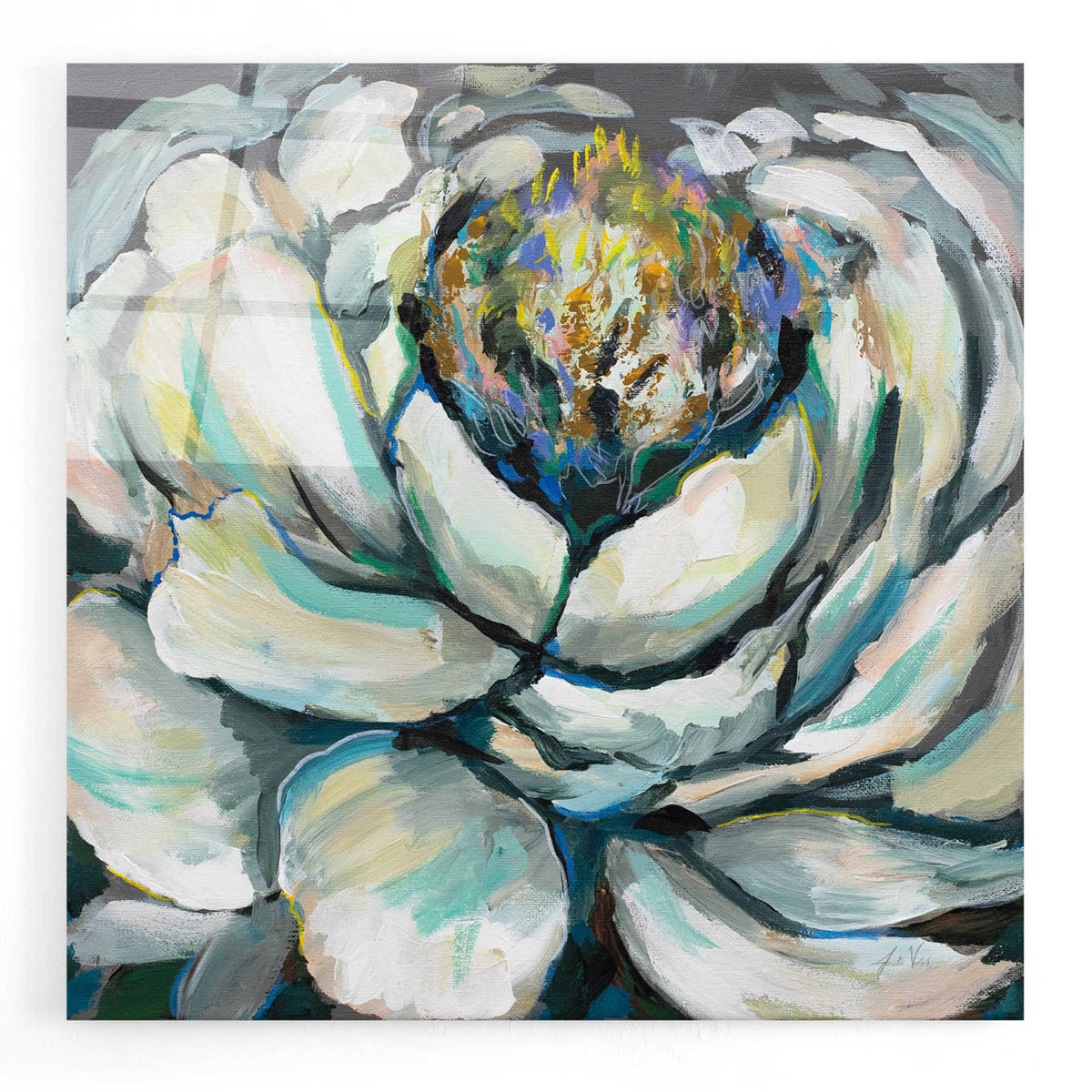 Epic Art 'Bloom II' by Jeanette Vertentes, Acrylic Glass Wall Art