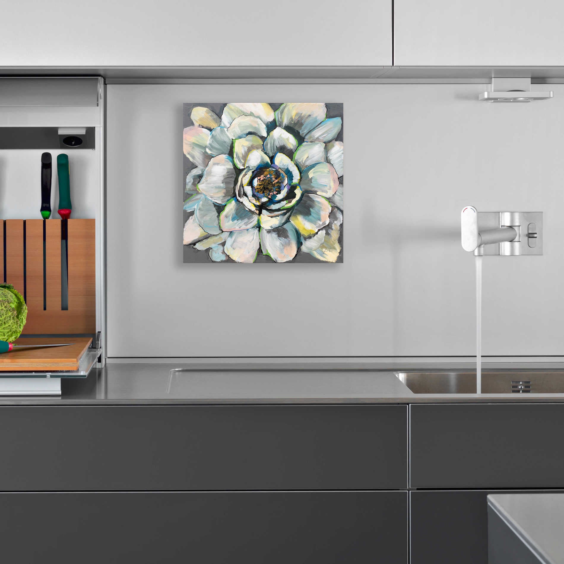 Epic Art 'Bloom III' by Jeanette Vertentes, Acrylic Glass Wall Art,12x12