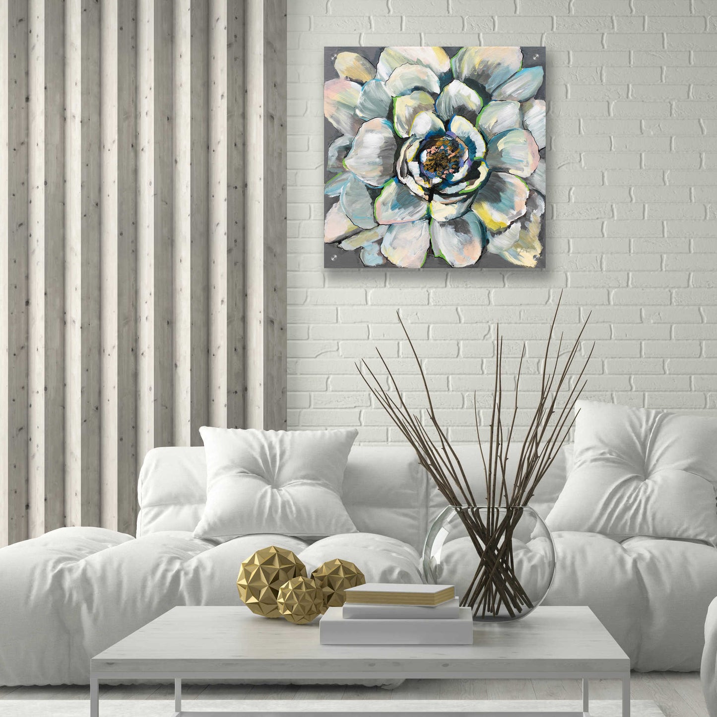 Epic Art 'Bloom III' by Jeanette Vertentes, Acrylic Glass Wall Art,24x24