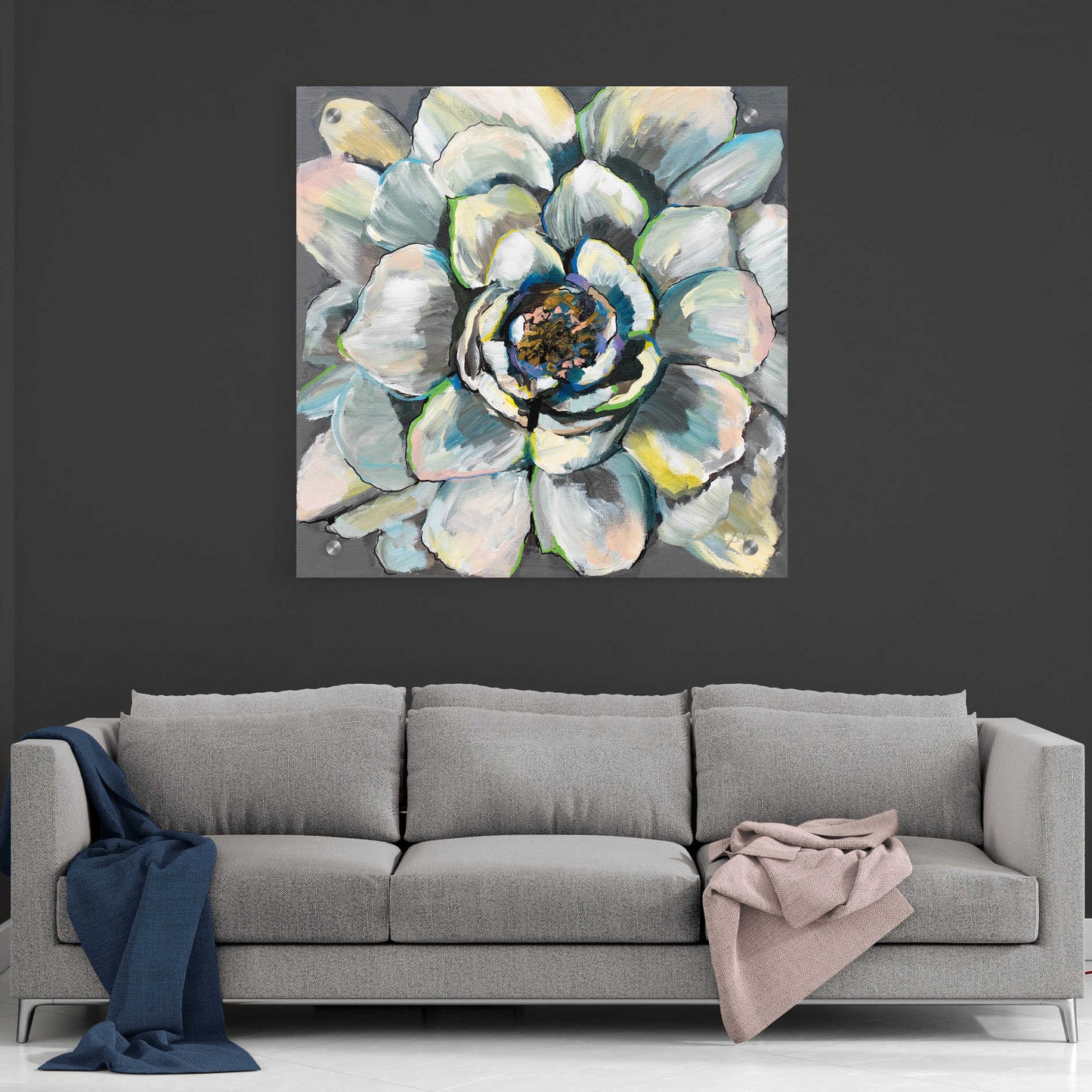 Epic Art 'Bloom III' by Jeanette Vertentes, Acrylic Glass Wall Art,36x36