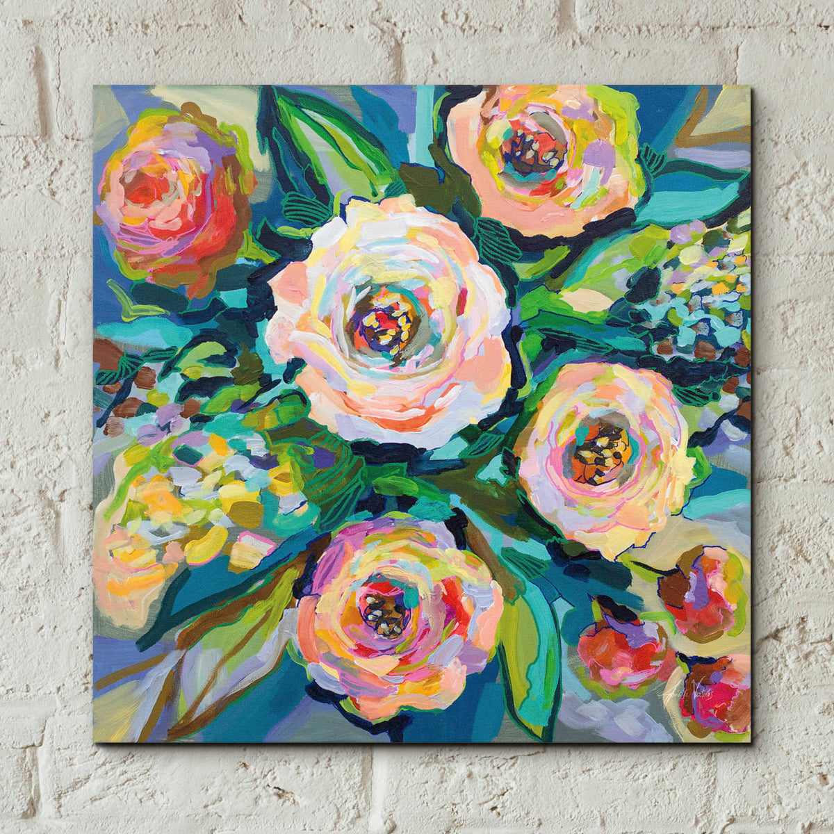 Epic Art 'Garden View' by Jeanette Vertentes, Acrylic Glass Wall Art,12x12