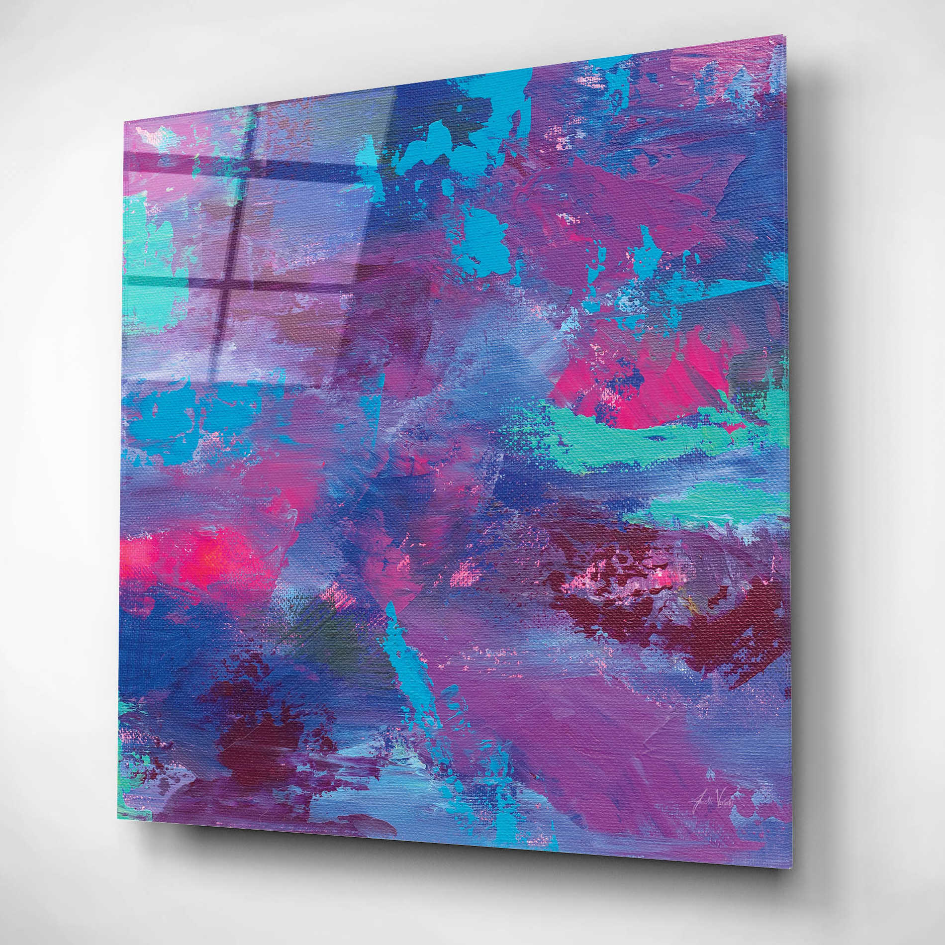 Epic Art 'Delight' by Jeanette Vertentes, Acrylic Glass Wall Art,12x12