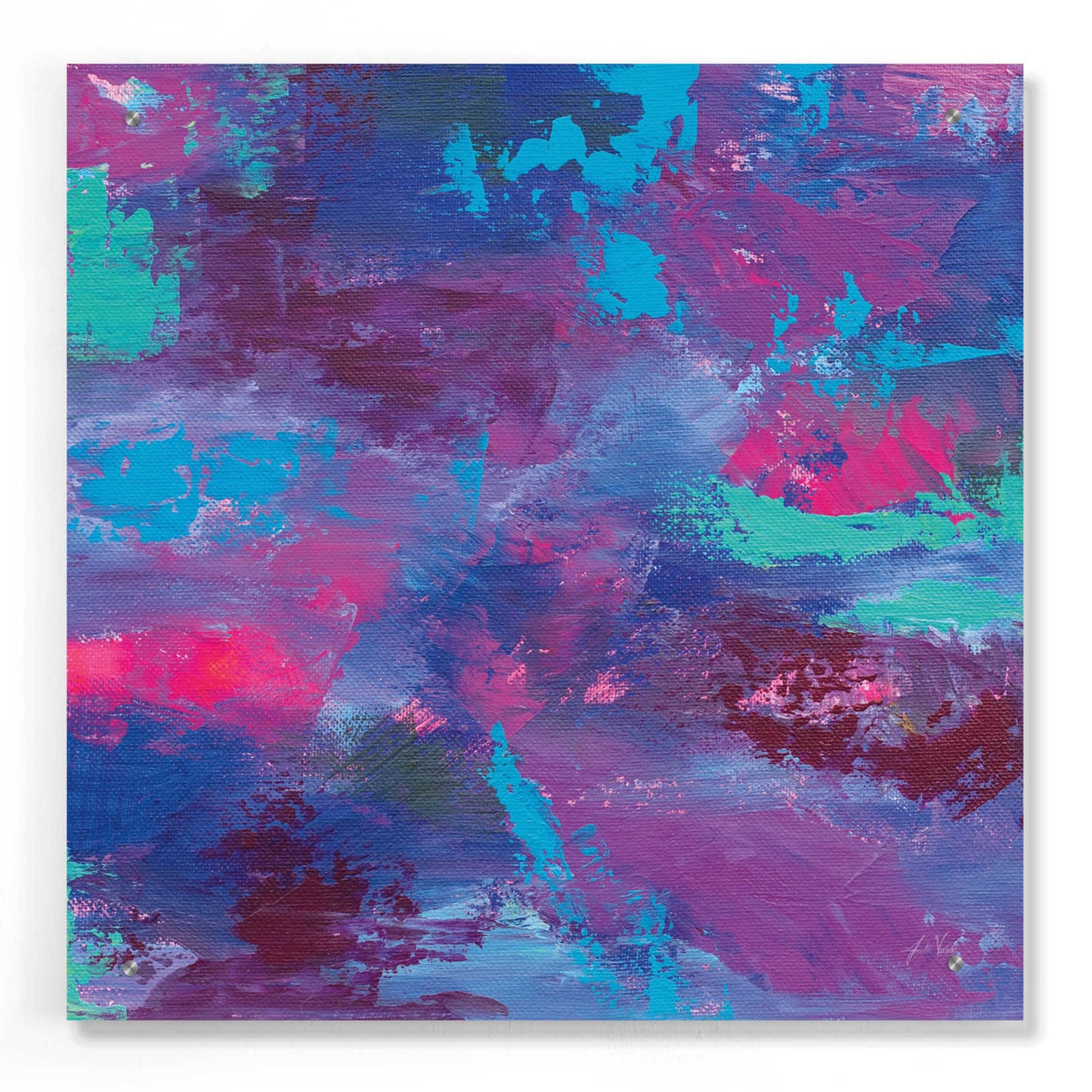 Epic Art 'Delight' by Jeanette Vertentes, Acrylic Glass Wall Art,24x24