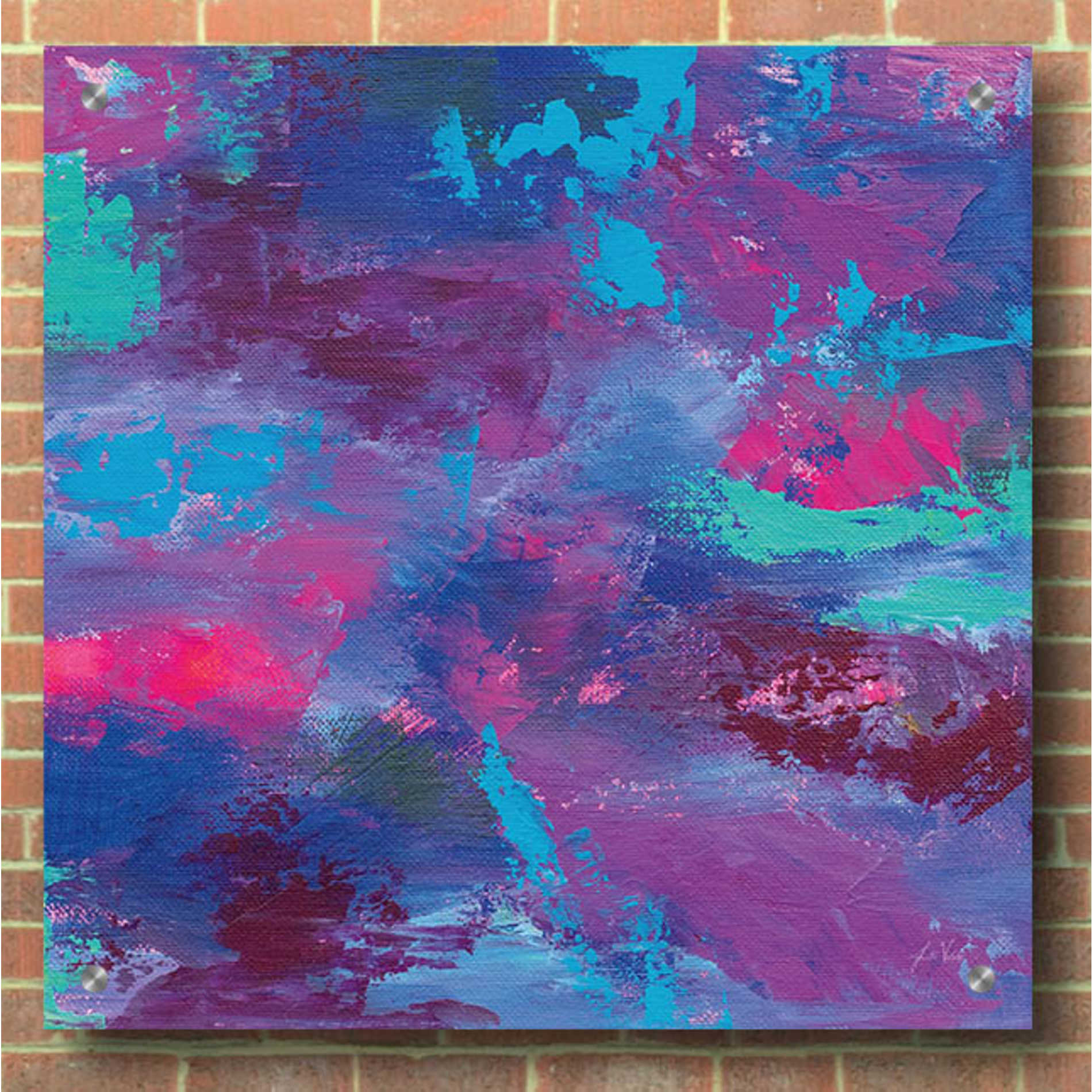 Epic Art 'Delight' by Jeanette Vertentes, Acrylic Glass Wall Art,36x36