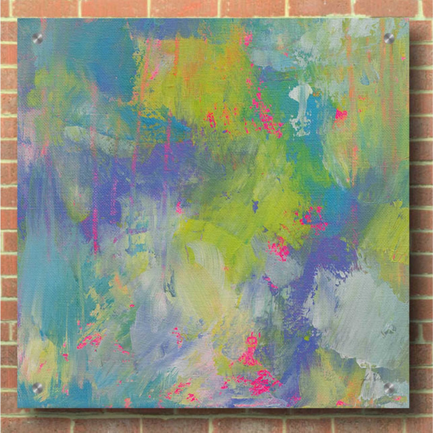 Epic Art 'Glee' by Jeanette Vertentes, Acrylic Glass Wall Art,36x36